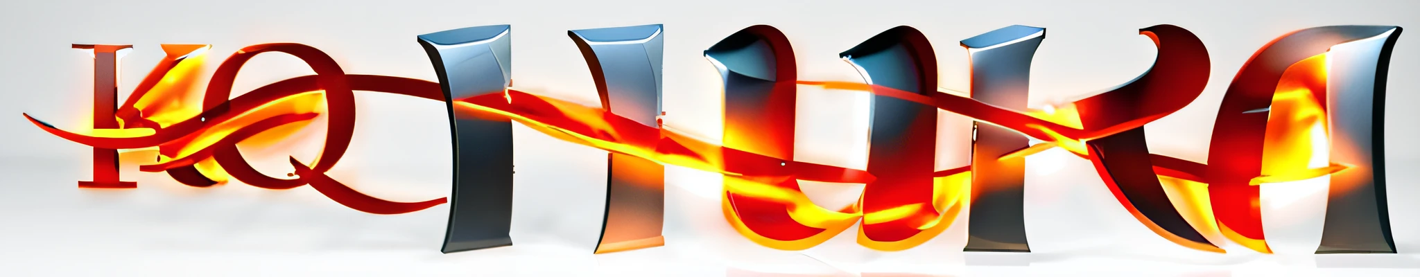stereograms, Cinematic lighting, shadowing,Close-up of fire font on white background, hyper HD, 3 D 徽标,