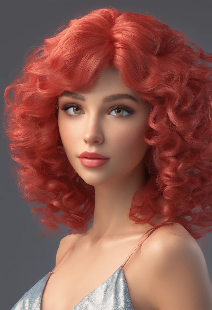 cabelos azuis claros, olhos turquesa, long eyelashes, Big Red Lips, olhos de damasco, beleza, Girly, curly hair, princesa