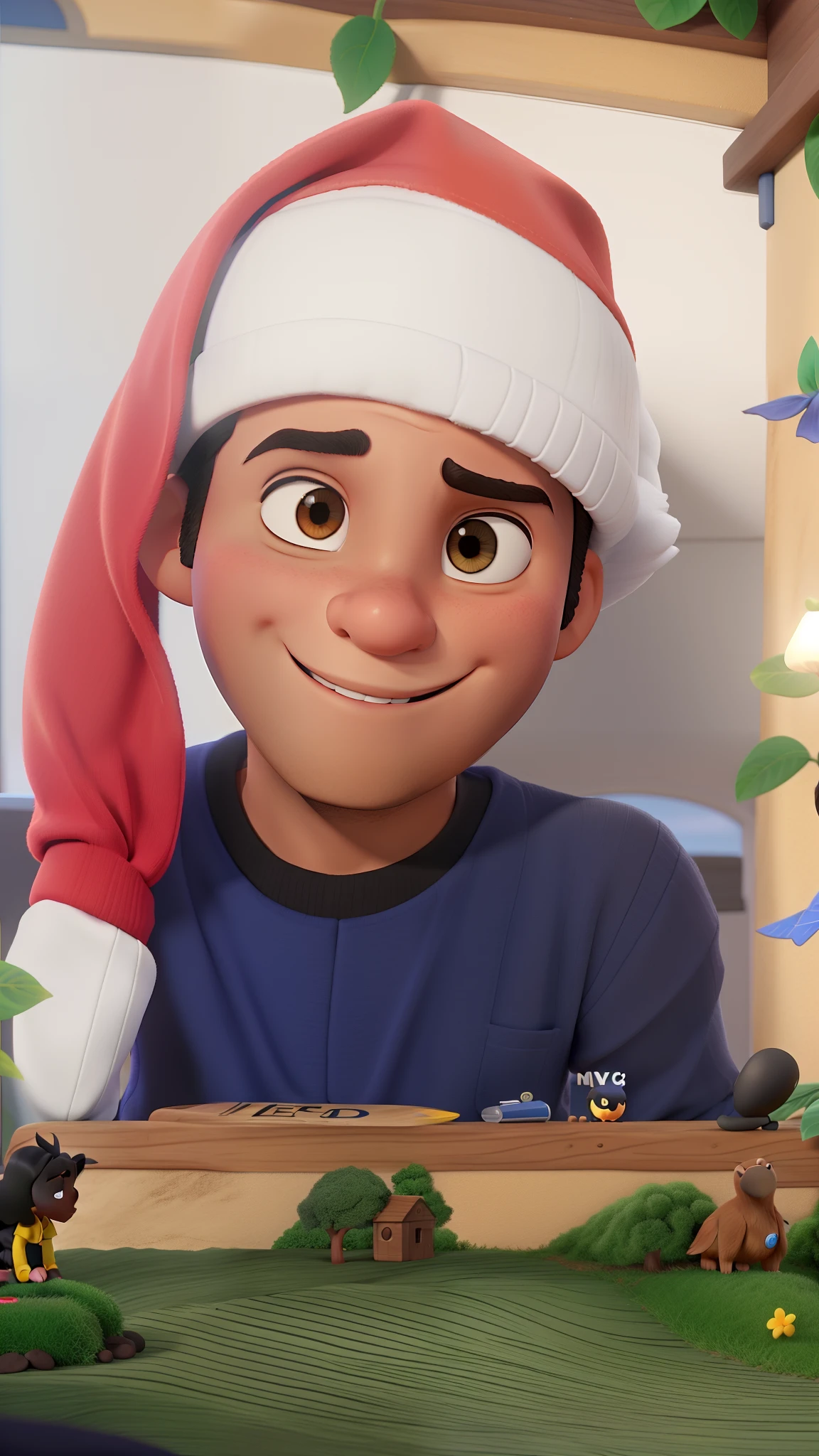  negro estilo disney pixar, alta qualidade, melhor qualidade
