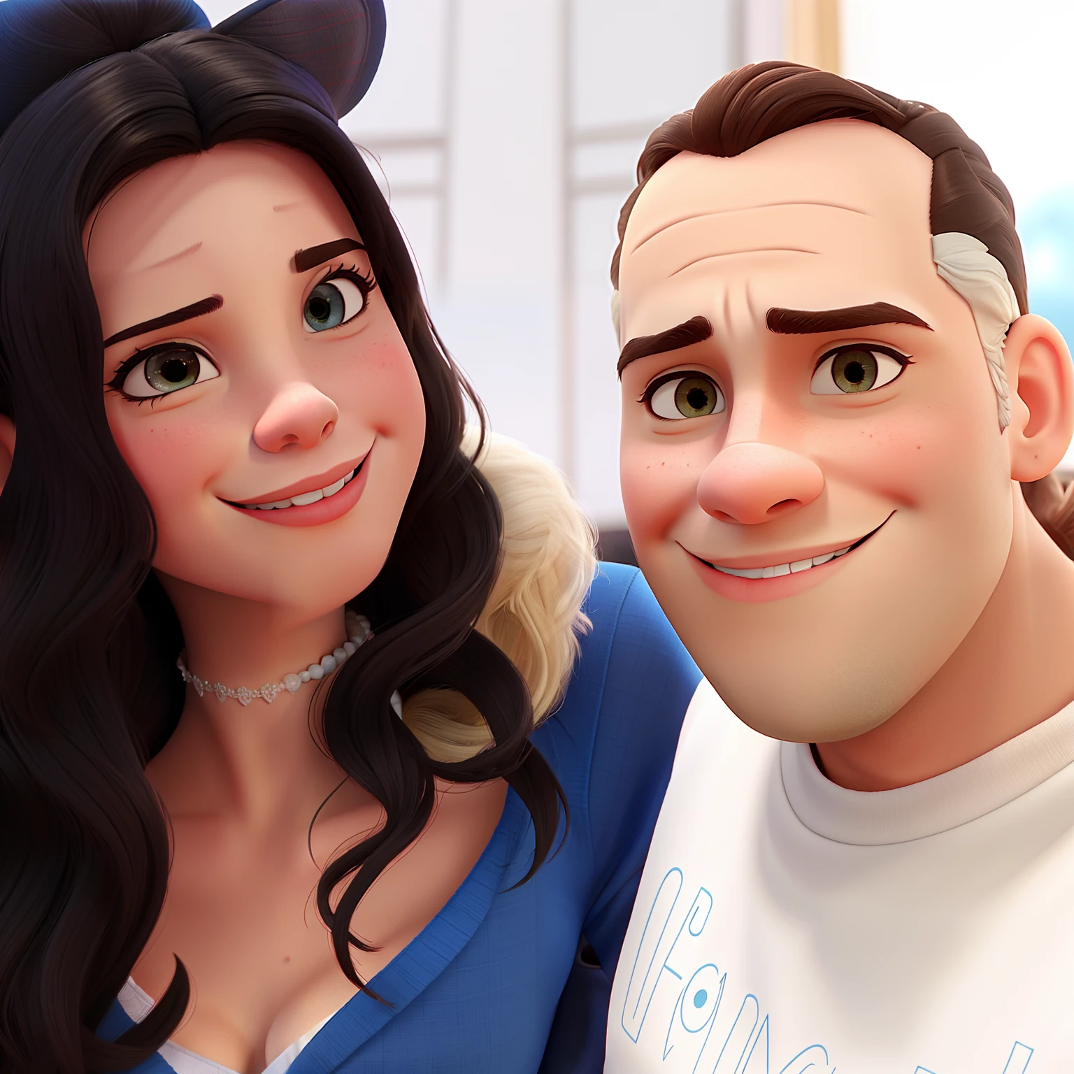 Casal feliz igual filme da Disney amor