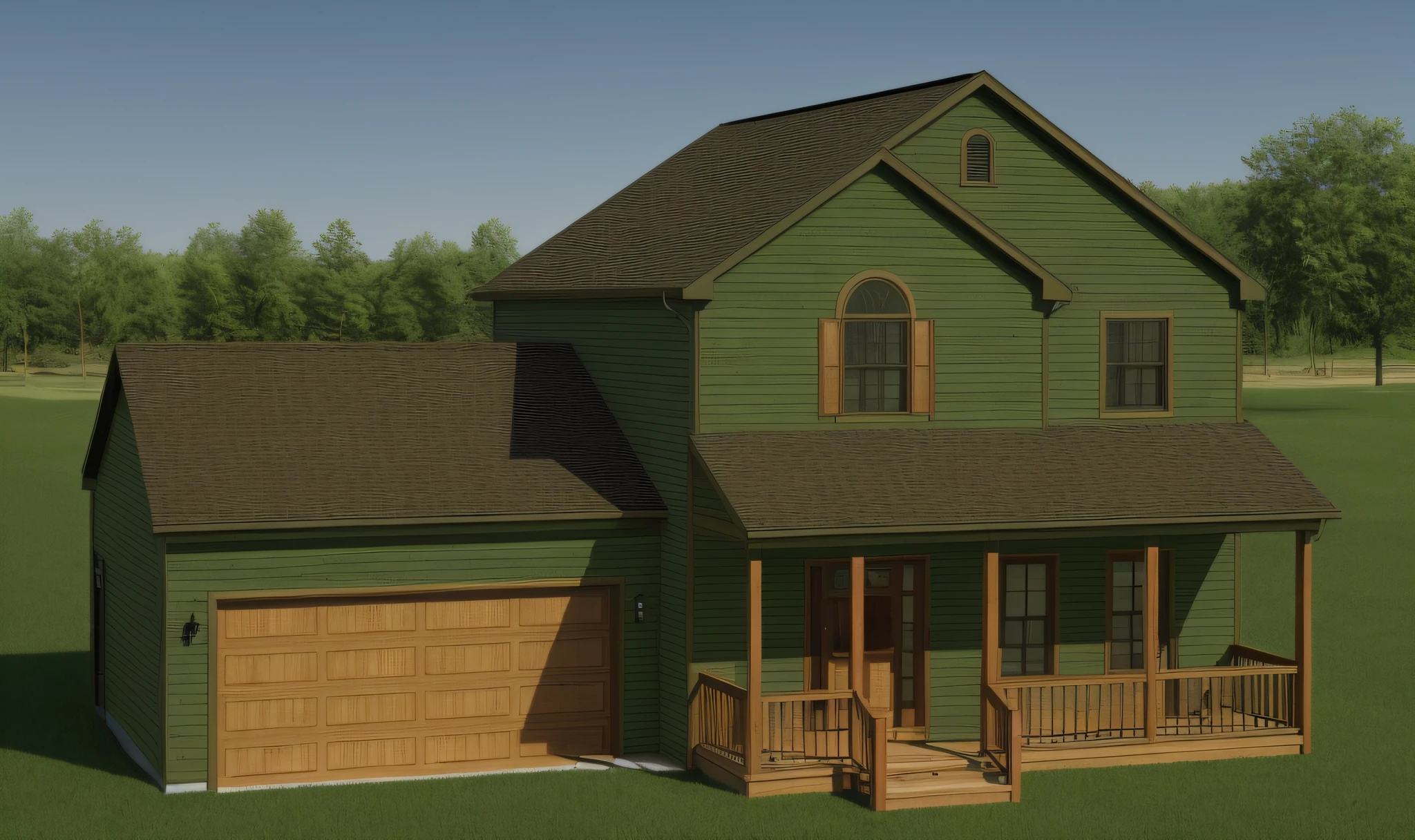 WOOD MATERIAL, GREEN GRASS, WOODHOUSE USA