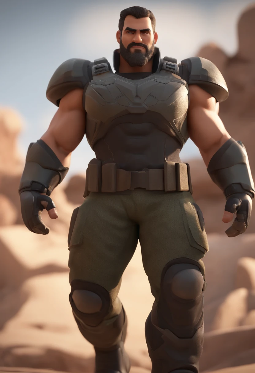 personagem dos desenhos animados de um homem com cabelo escuro corte militar, barba baixa, 25 anos de idade, roupa de treino crossfit, animation character, Caractere estilizado, animation style rendering, 3D estilizado, Arnold Maya render, 3 d render stylized, toon render keyshot, Personagem 3D, Personagem 3D, 3d rendering stylized, 3 d character render, personagem de desenho animado, Personagem de close up, Pose de personagem, (Estilo Pixar) (master part:1.2) (Bokeh) (best quality) (pele detalhada) (textura detalhada) (8k) (argila) (Cinematic lighting) (foco nítido