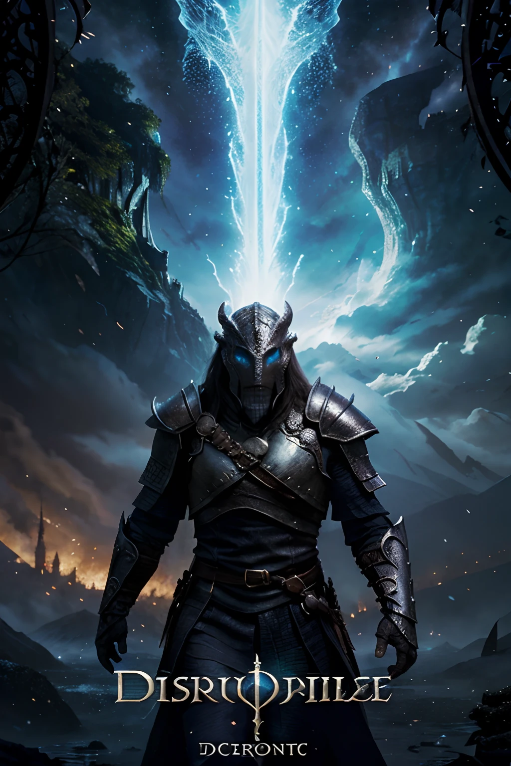 draw me a story book cover theme with Fantasy Adventure.An enchanting world filled with magical creatures, castles, and brave heroes embarking on an epic quest.THE TITLE IS "Dragonscale Destiny: The Prophecy of the Dragonborn"