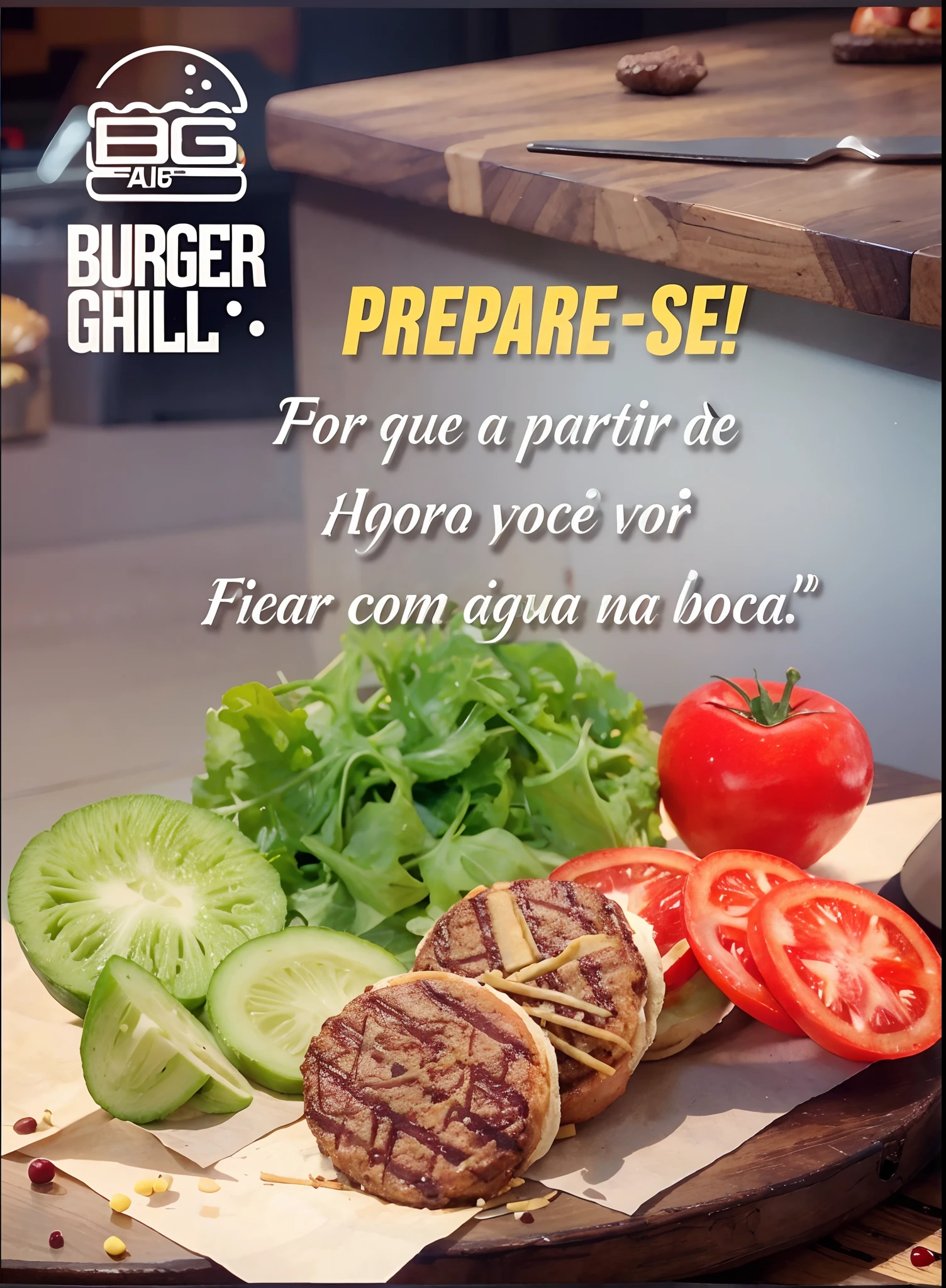 Alta qualidade, Burger matters on the counter