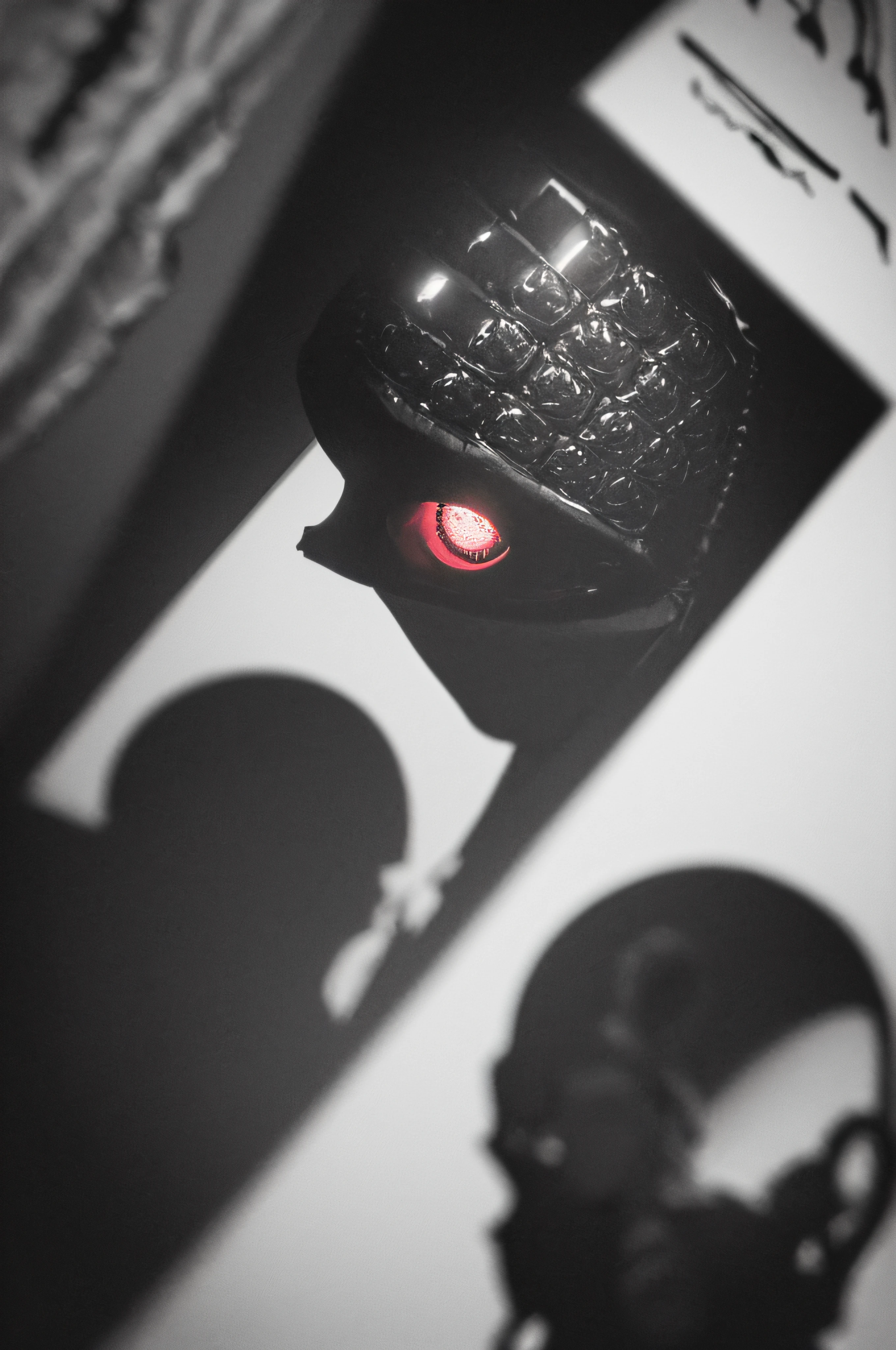 "(The best lighting, oscuro, dramatic),(feto calavera alien, Hellraiser, Cicatrices, sexy, cerebro, sangre, alas blancas sucias, una rata dentro de la cabeza, terror.),(ojos rojos, calaveras). morning light.