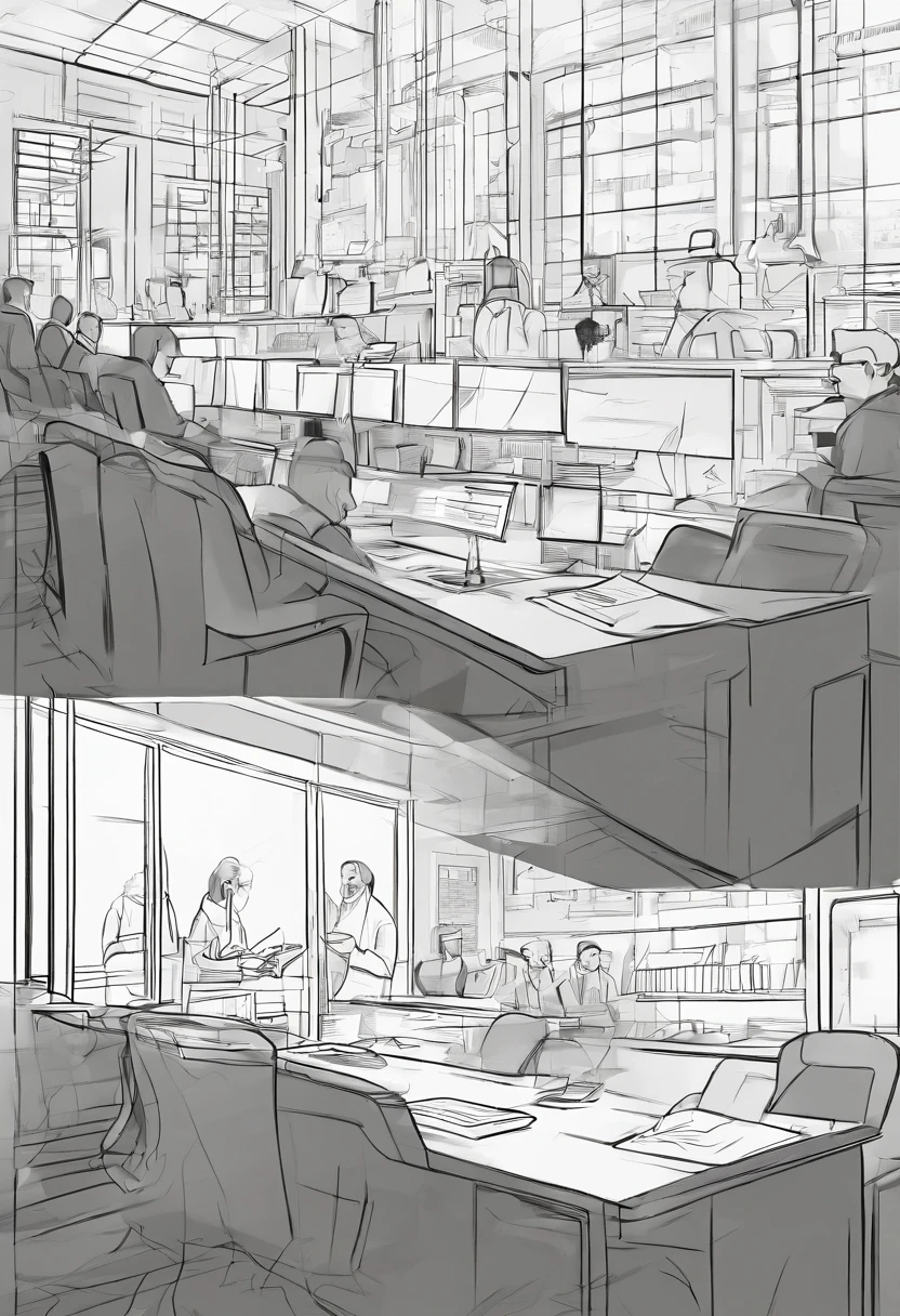 different angles, character sheet, illustration, expressions, niji 5, comic drawing,