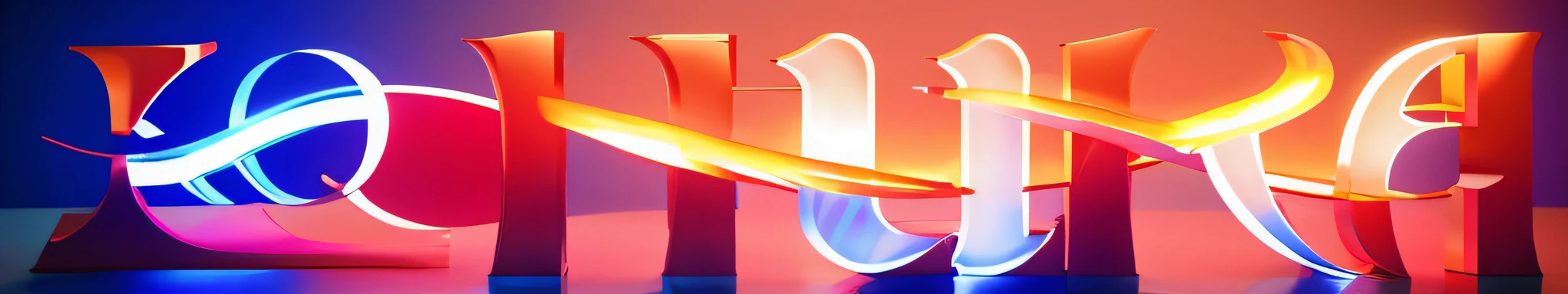 Glare，Fire red background，3 D 徽标,