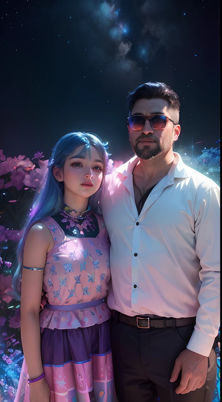 Irridescent color、Colorful pop characters,Farbe々ornamented、Bright background,adolable,Fantasy,intricate-detail {brightened,K HD,32k constellations