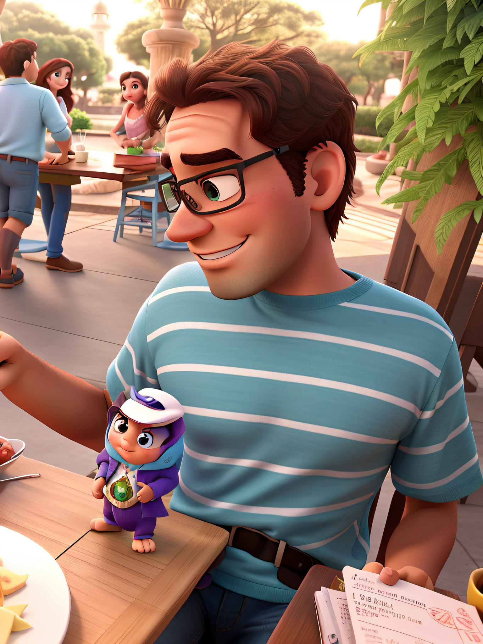 romantic couple, igual aos filmes Disney Pixar