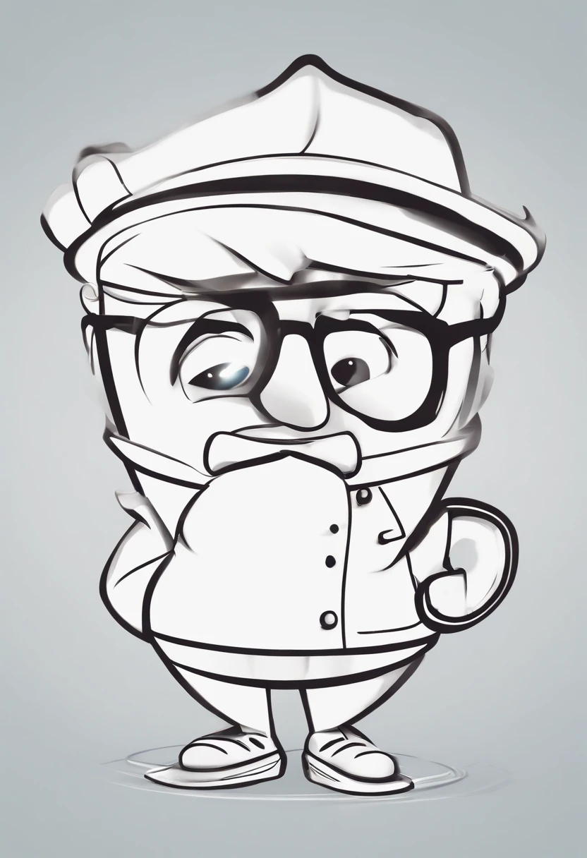 Cartoon character of a man wearing black glasses, bigode e cavanhaque , holding coffee mug, numa cadeira gamer azul, fundo cortina preta, e uma camisa preta com fio laranja, um personagem animado, Caractere estilizado, animation style rendering, 3D estilizado, Arnold Maya render, 3 d render stylized, toon render keyshot, Personagem 3D, Personagem 3D, 3d rendering stylized, 3 d character render, personagem de desenho animado, Personagem de close up, Pose de personagem, (Estilo Pixar) (master part:1.2) (Bokeh) (best quality) (pele detalhada) (textura detalhada) (8k) (argila) (Cinematic lighting) (foco nítido,Senta e vaza a parte superior do corpo