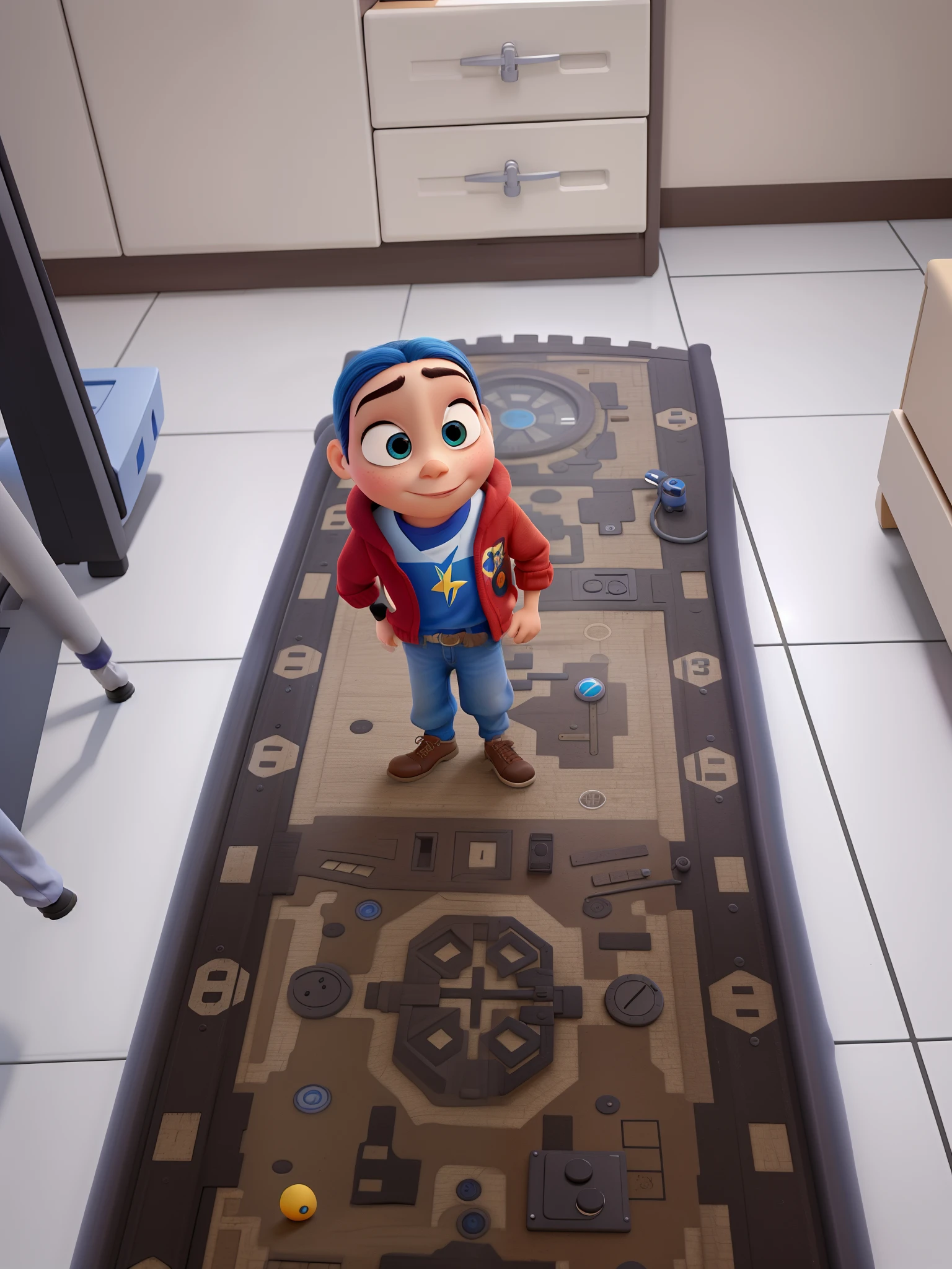 Estilo Pixar, alta qualidade