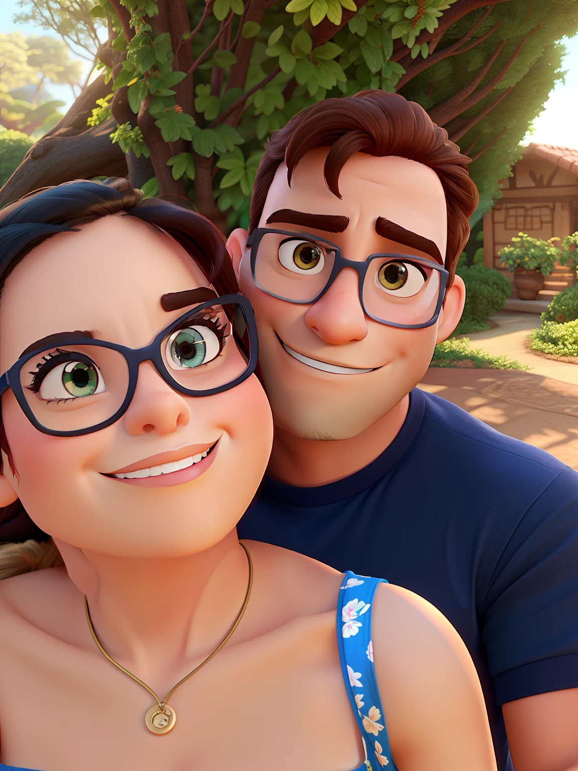 Mulher e homem estilo Disney pixar ,alta qualidade,melhor qualidade