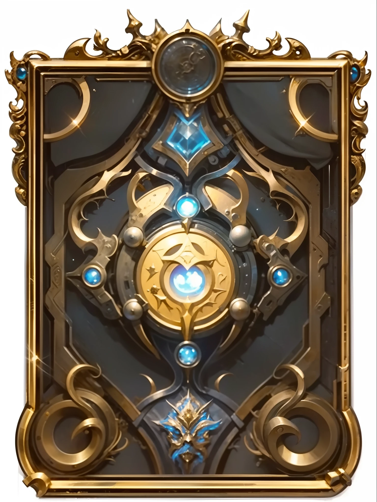 Gold,Cards,Metallic,Real materials,Game user interface,UI,interface,Floor tiles,Metal construction,Masterpiece, Realistic image of rustic medieval. Genre fantasy, fiction,metals,32K ,(tmasterpiece,top-quality,best qualityer,offcial art),(8K,best qualityer,tmasterpiece:1.2),(((white backgrounid,)))(goods/Baoxiang),fanciful,Europeans,medieval times,Flashy clothes,obi strip,decor,metals,metals,golds,32K ,(tmasterpiece,top-quality,best qualityer,offcial art),(8K,best qualityer,tmasterpiece:1.2),(((white backgrounid,)))(goods/Baoxiang),fanciful,