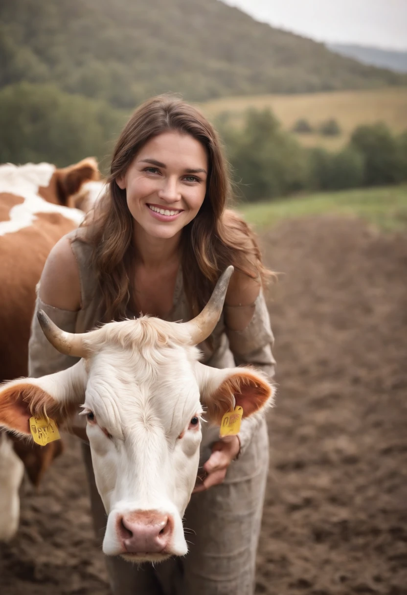 Cows teens girl soda water