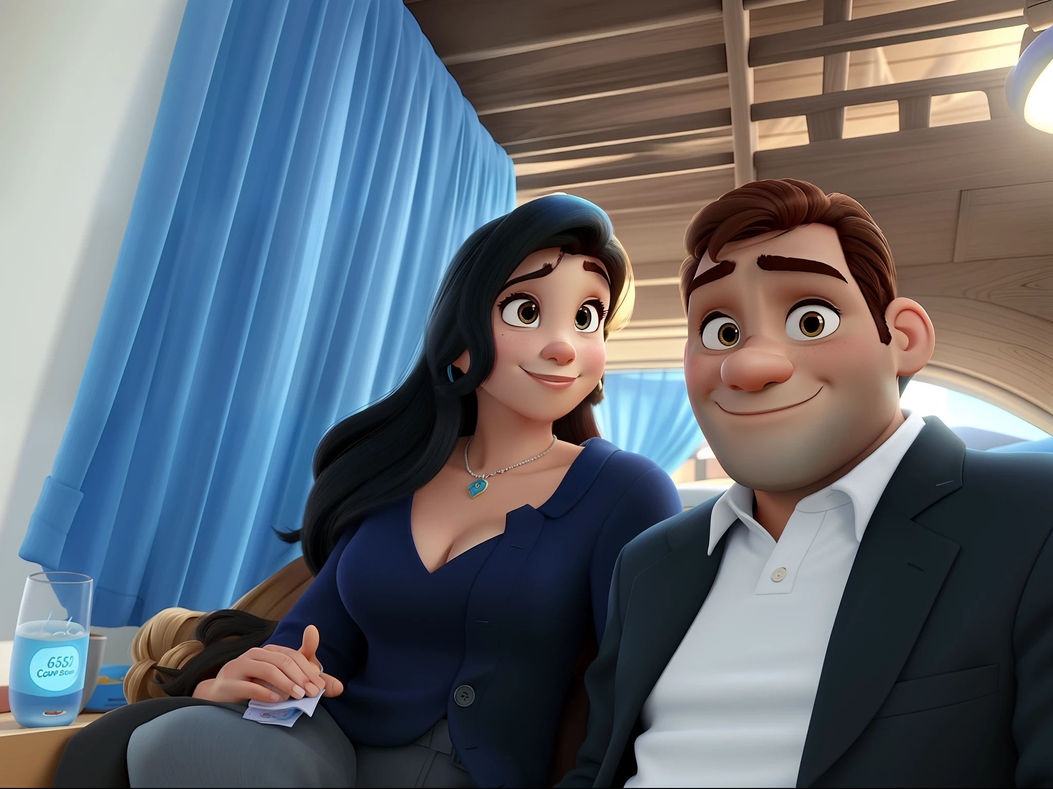 Casal estilo Disney pixar, alta qualidade, melhor qualidade