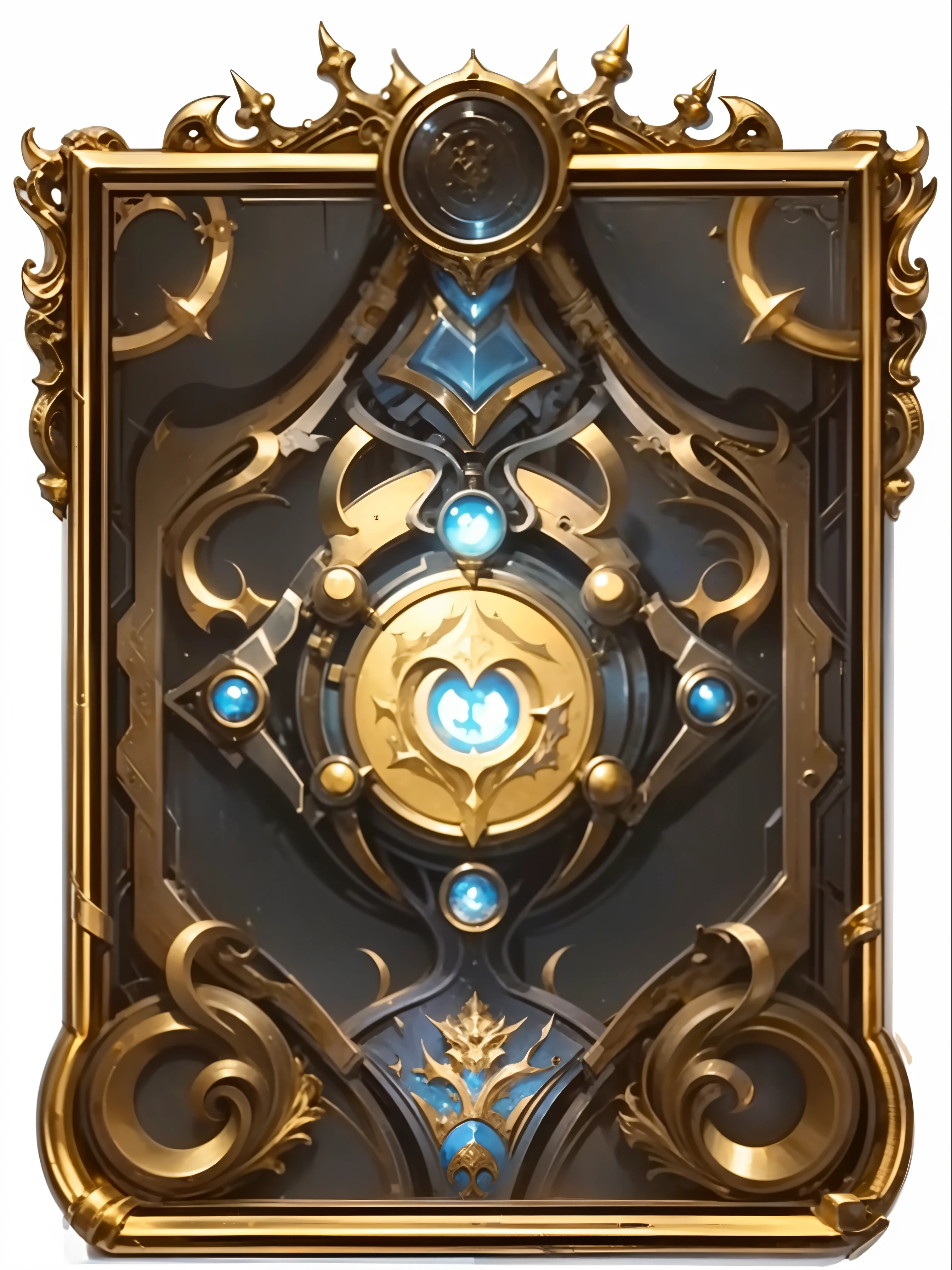 Gold,Cards,Metallic,Real materials,Game user interface,UI,interface,Floor tiles,Metal construction,Masterpiece, Realistic image of rustic medieval. Genre fantasy, fiction,metals,32K ,(tmasterpiece,top-quality,best qualityer,offcial art),(8K,best qualityer,tmasterpiece:1.2),(((white backgrounid,)))(goods/Baoxiang),fanciful,Europeans,medieval times,Flashy clothes,obi strip,decor,metals,metals,golds,32K ,(tmasterpiece,top-quality,best qualityer,offcial art),(8K,best qualityer,tmasterpiece:1.2),(((white backgrounid,)))(goods/Baoxiang),fanciful,