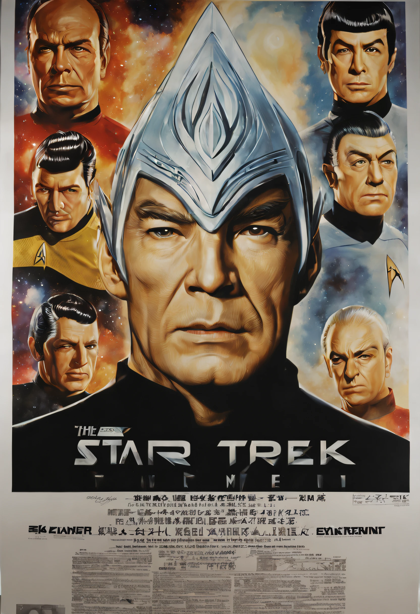 The most esoteric、top-quality、Photorealsitic、A hyper-realistic、Movie Poster、Star Trek