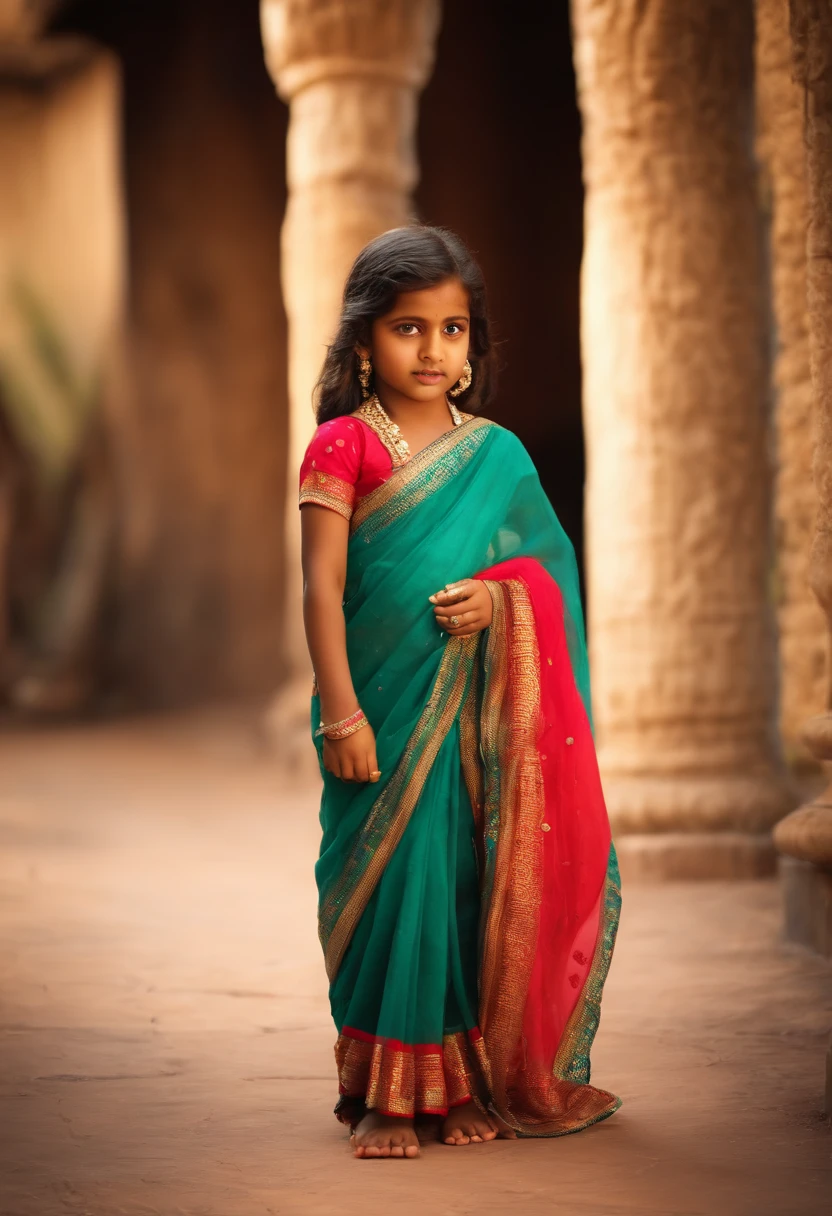 A  girl with saree