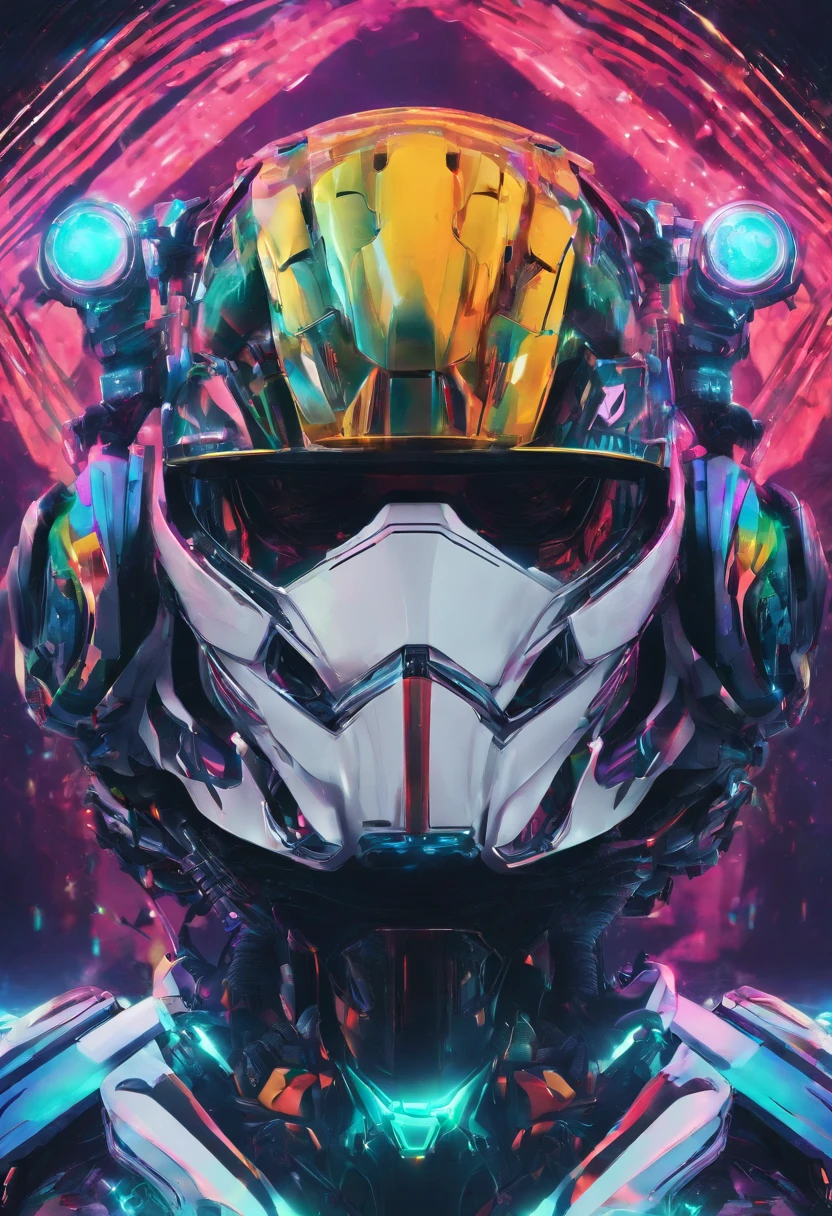 a close up of a knight with glowing eyes behind his helmet, colorful, vivid, 8k 3d render, ultrarealistic 8k, vibrant colors, knight, aesthetic render!
