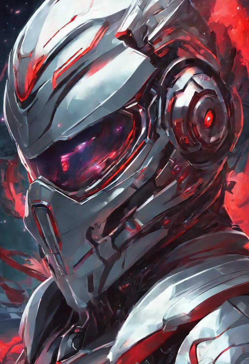 medival female knight, glowing red eyes behind her helmet, Anime, Anime art germ, Anime styled digital art, realistic anime, Extremely detailed