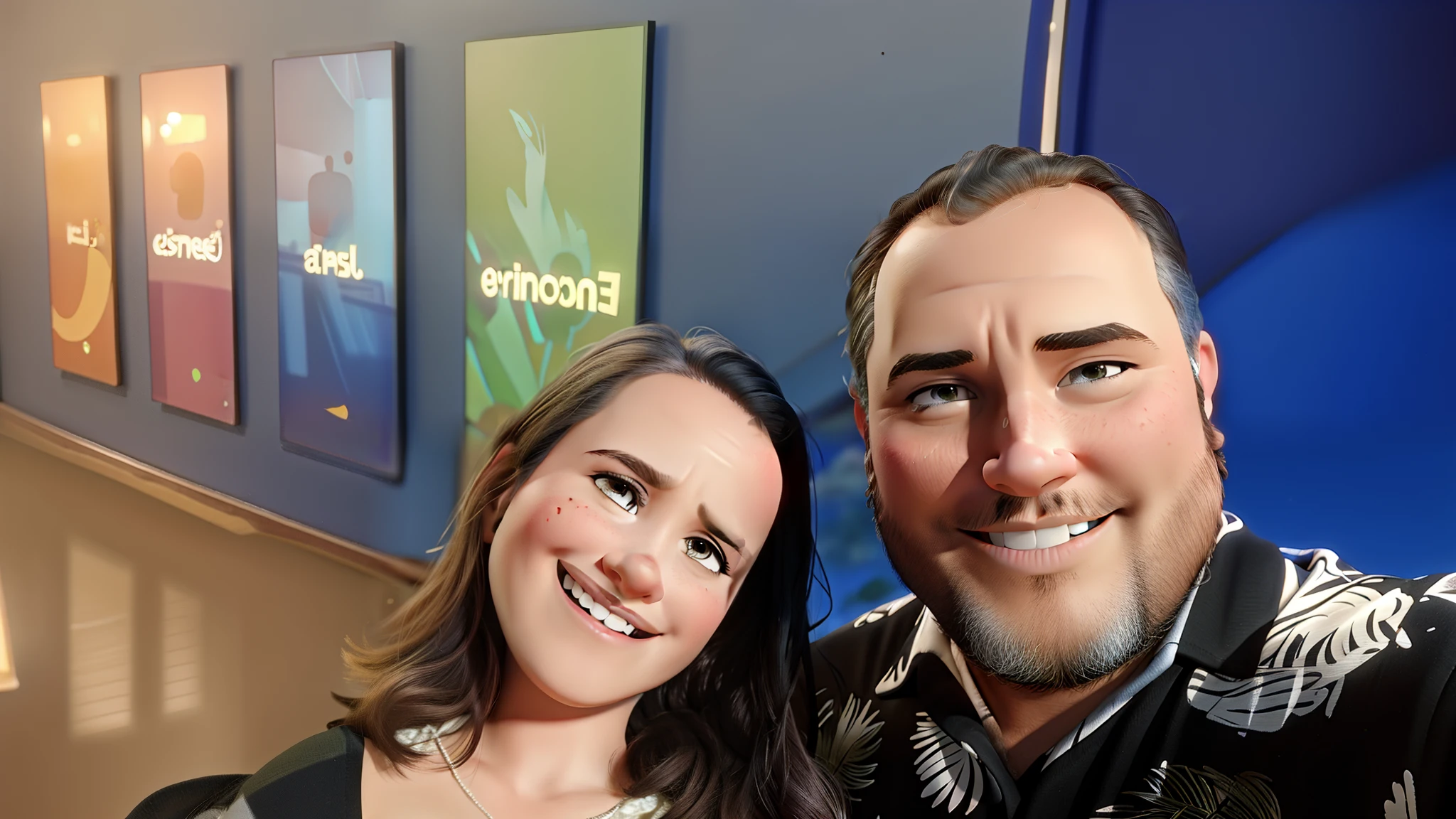 Uma mulher e um homem, Disney pixar