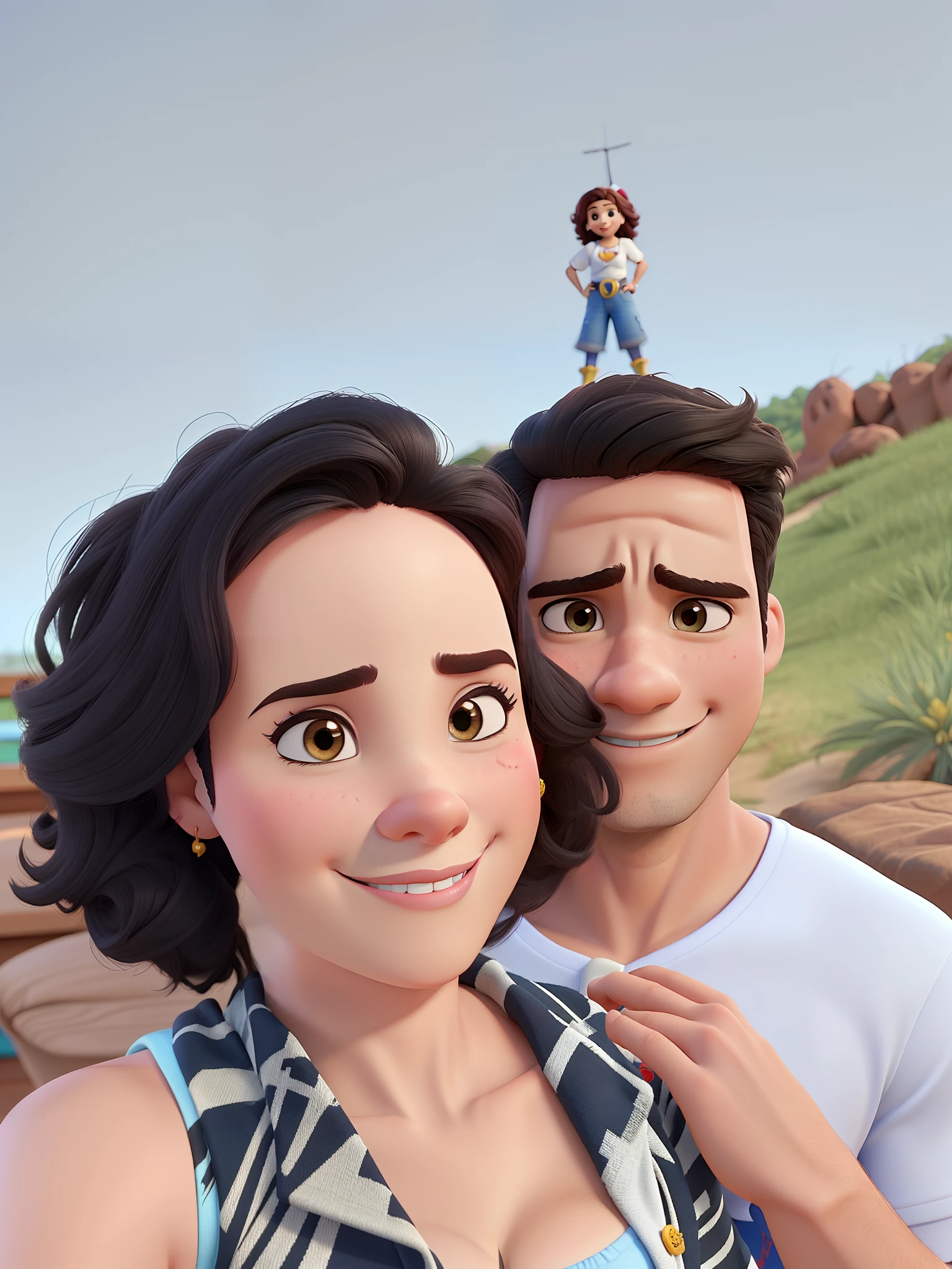 Casal estilo Disney pixar, alta qualidade, melhor qualidade