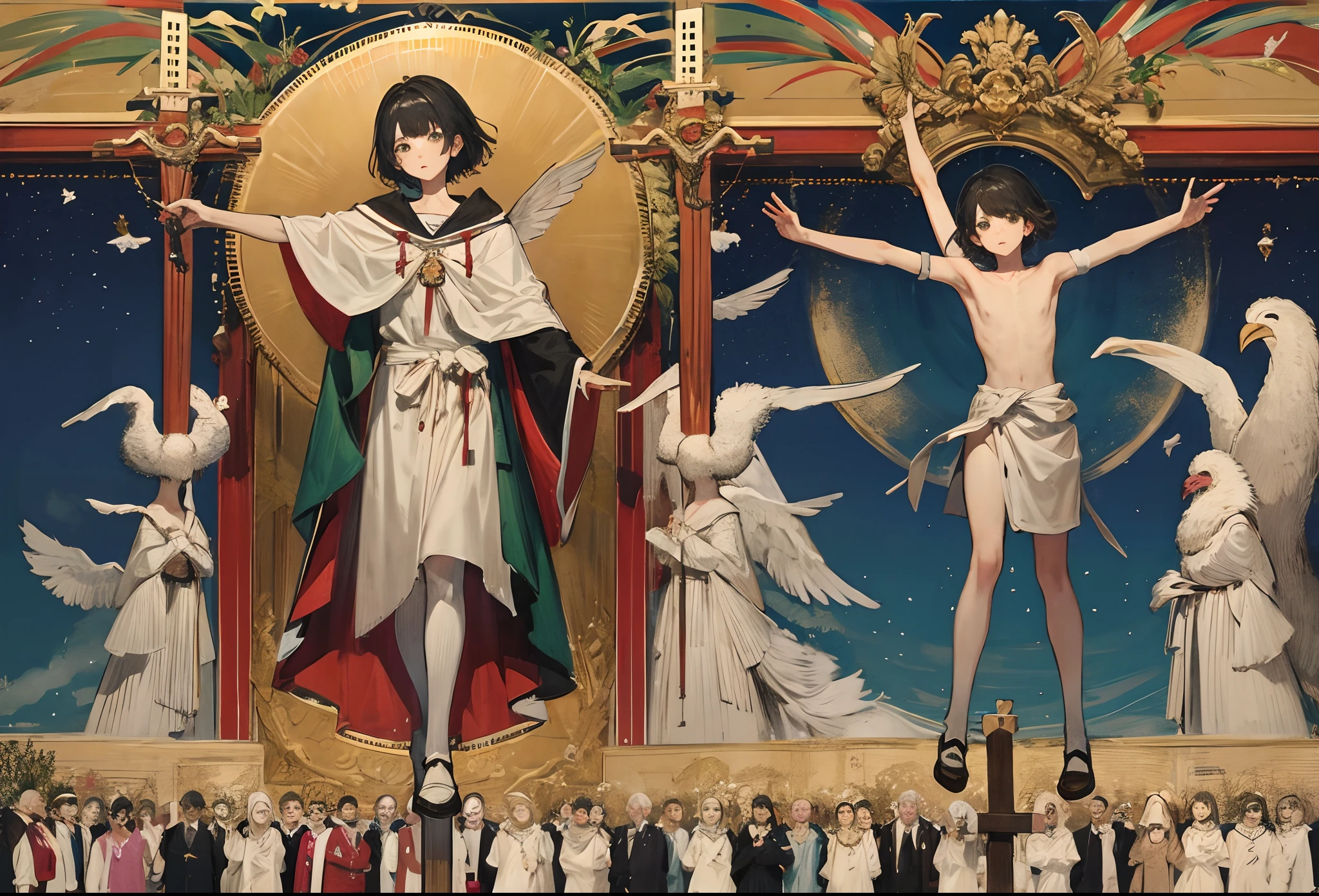 Emu otori crucified