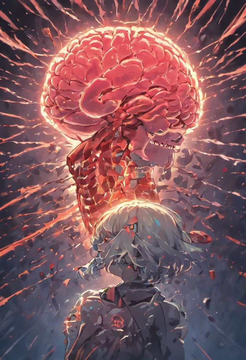 Brain being ripped from skull