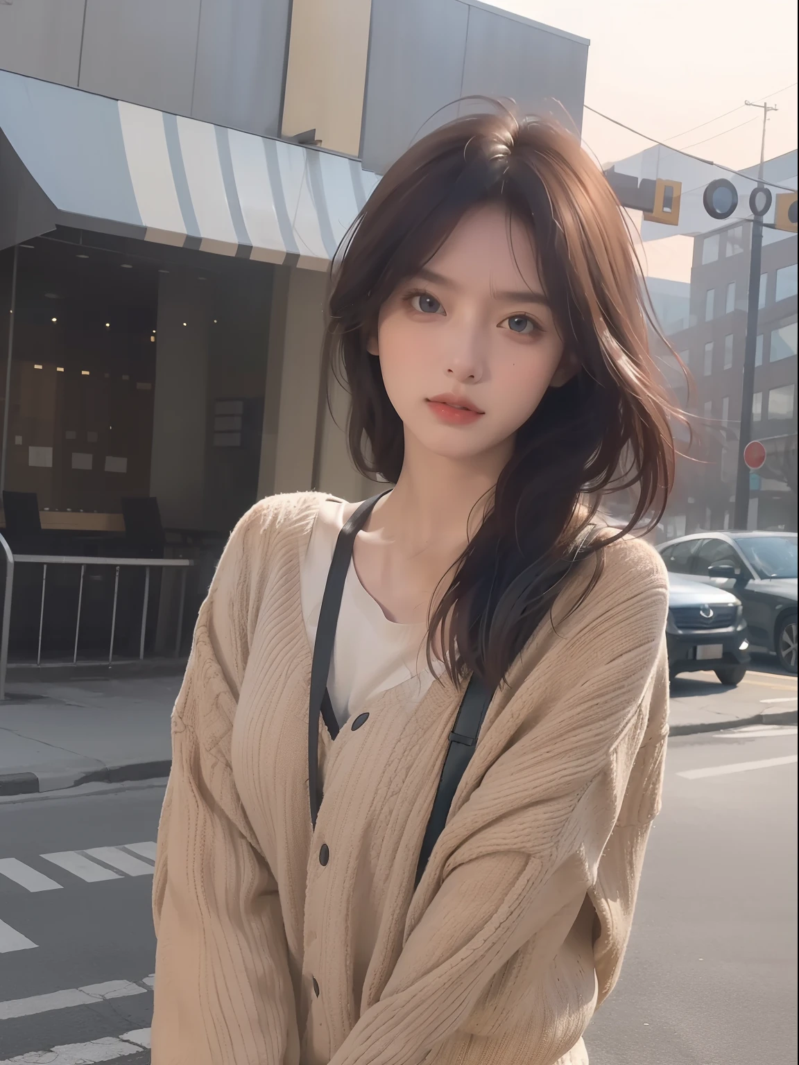 Girl.Long hair. Sexy. Brown.