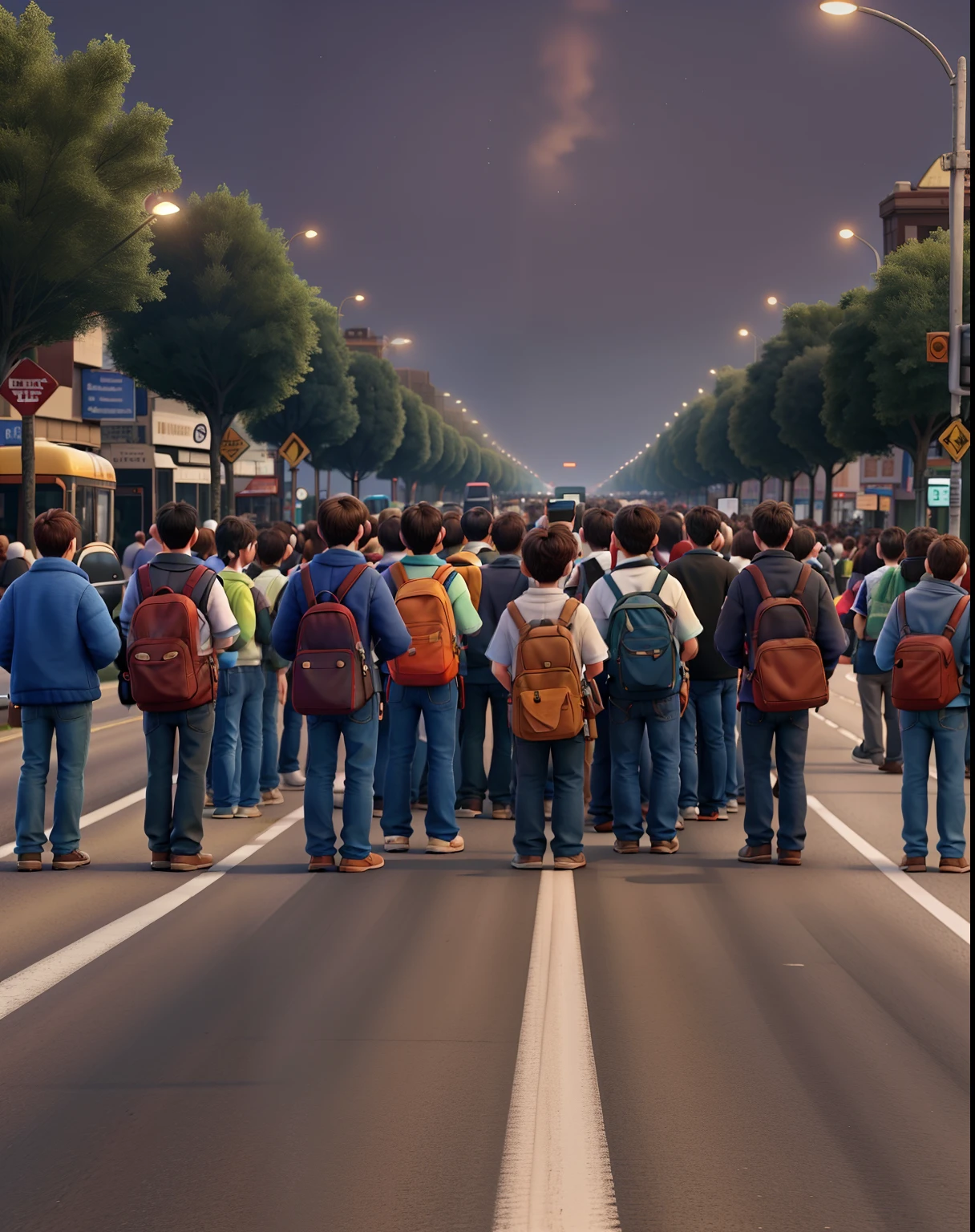 Several people are walking down a street with a city in the background, viajantes andando pelas ruas, pessoas andando por uma rua, turistas em segundo plano, pessoas andando na rua, pessoas andando na rua, standing in a city center, avenida paulista, people walking through, pessoas andando ao longe, São Paulo, pessoas caminhando, em um dia ensolarado, In Sao Paulo