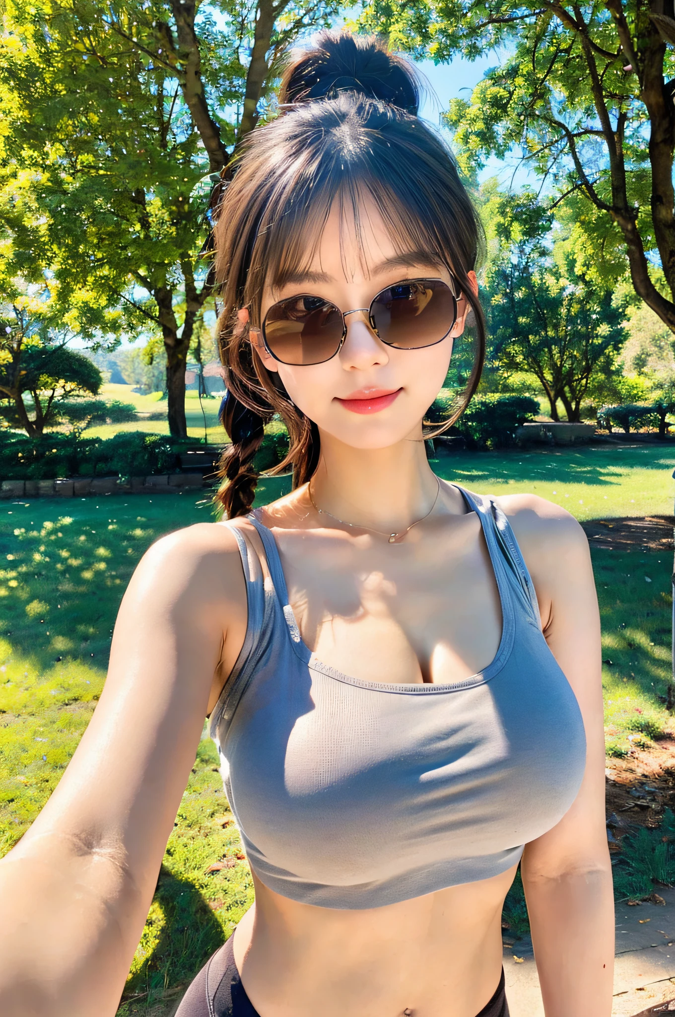 Girl sunbathing on the beach、Sexy Bikini、Sexy pose、Wide-brimmed hat、sunglasses
