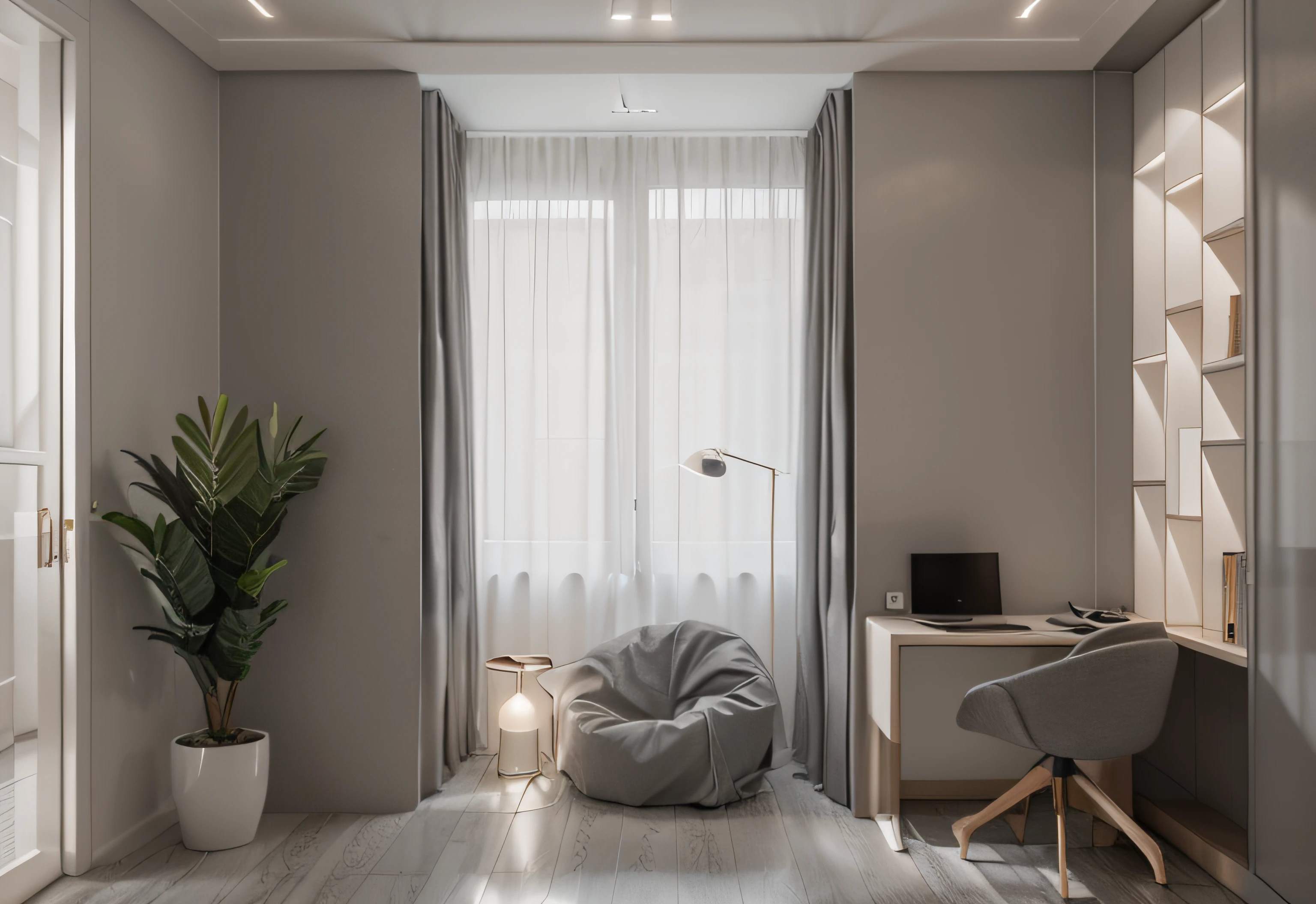 Minimalist Interior Style in Gray Color Palette