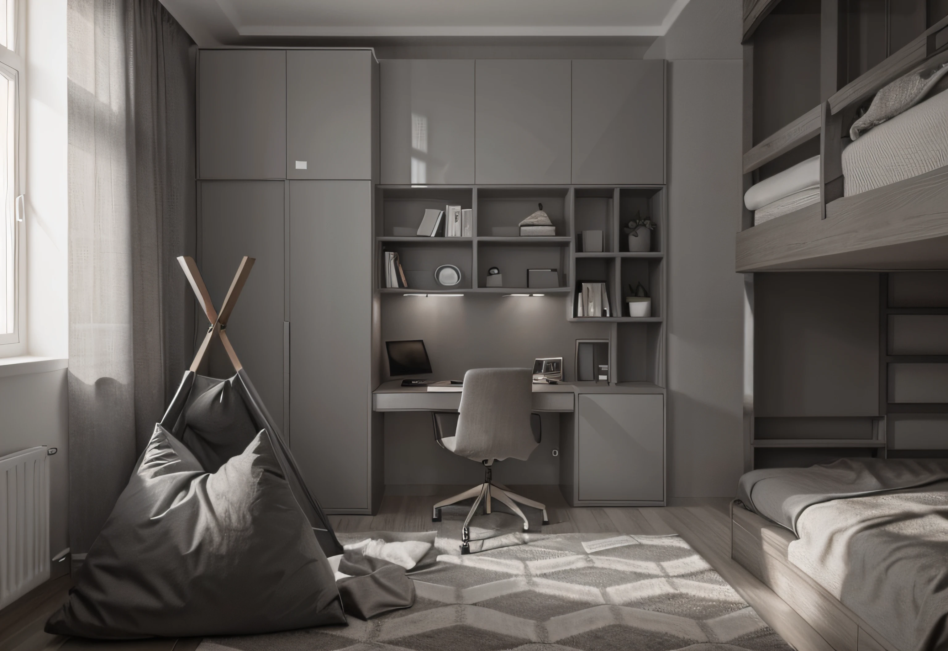 Minimalist Interior Style in Gray Color Palette