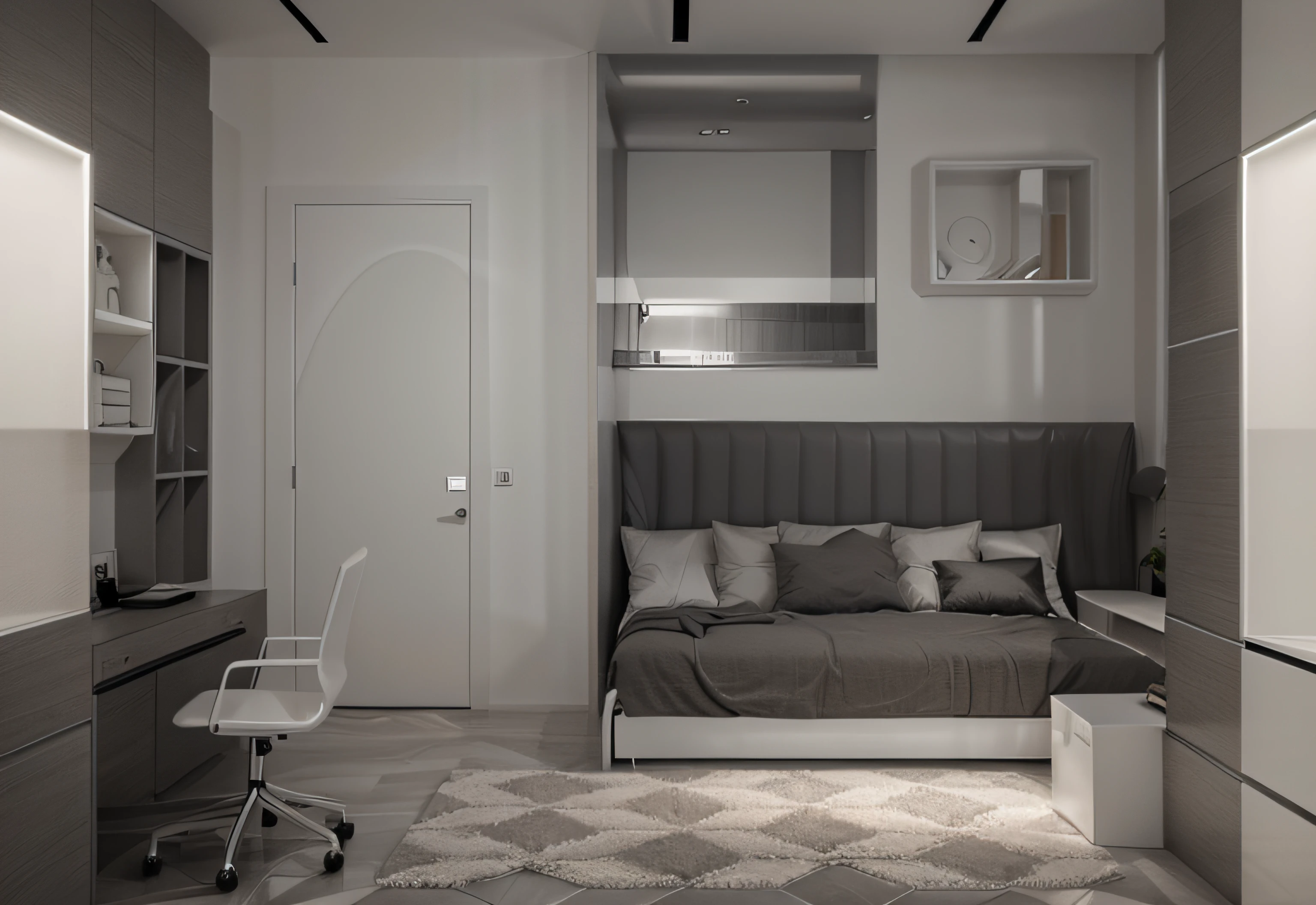 Minimalist Interior Style in Gray Color Palette