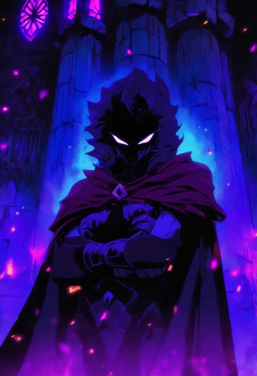 mulher alta, Madura 30 anos de idade, Her skin is totally purple in color, pele de cor roxa, your eyes are red, Her hair is dark red, ela usa um batom rosa claro, She has a pointed black crown that has several purple jewels on it, She is in her castle, In the bedroom of his dystopian medieval castle, The castle is black and gloomy, It has little clarity and is naturally obscure.., distopia, ((((She's just wearing a tight cape that covers her body))))), ((((ela esta usando um manto preto apertando)))), Her breasts are giant, ((((Pawns)))), seus peitos tem silicone, ((((Extraordinary big boobs)))), ((((seios gigantescos)))), coxas grossas e inchadas, ((((corpo grande)))), corpo inchado, coxas firmes, The ass is huge, , Bundona, bunda siliconada, ((((expression would be)))) {artistic work} {melhor qualidade} {4K HD |} {distopia} {foco frontal} {FOCO NA MULHERER}