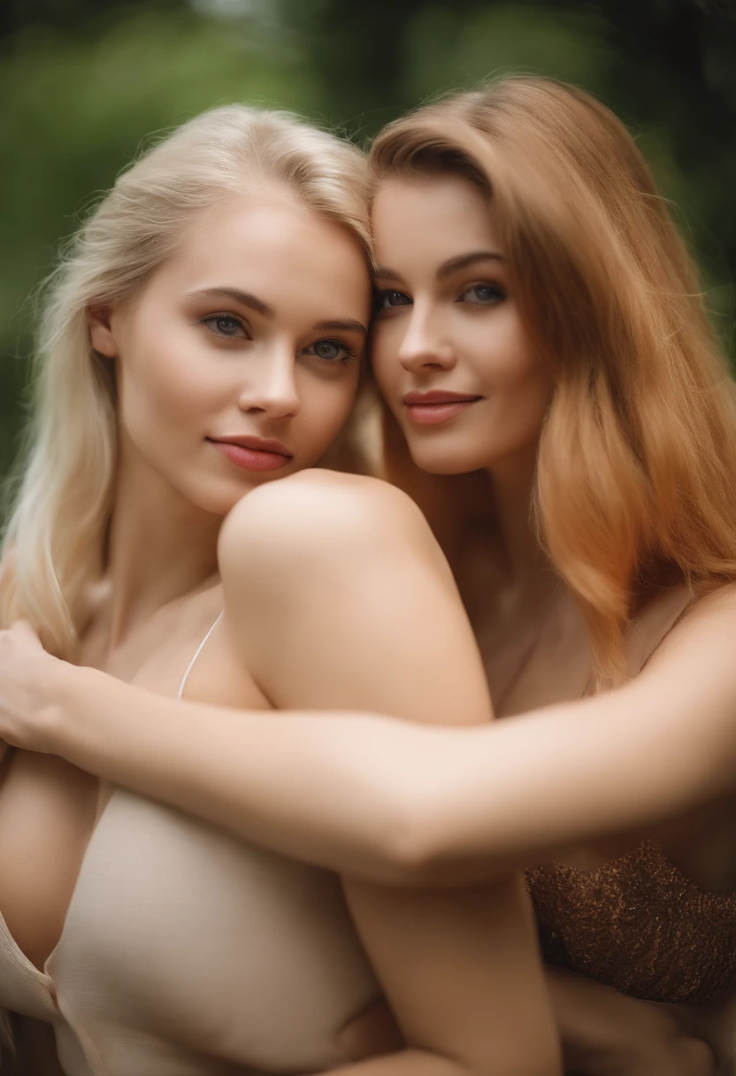 Two 21-year-old blonde women having lesbian sex without clothes