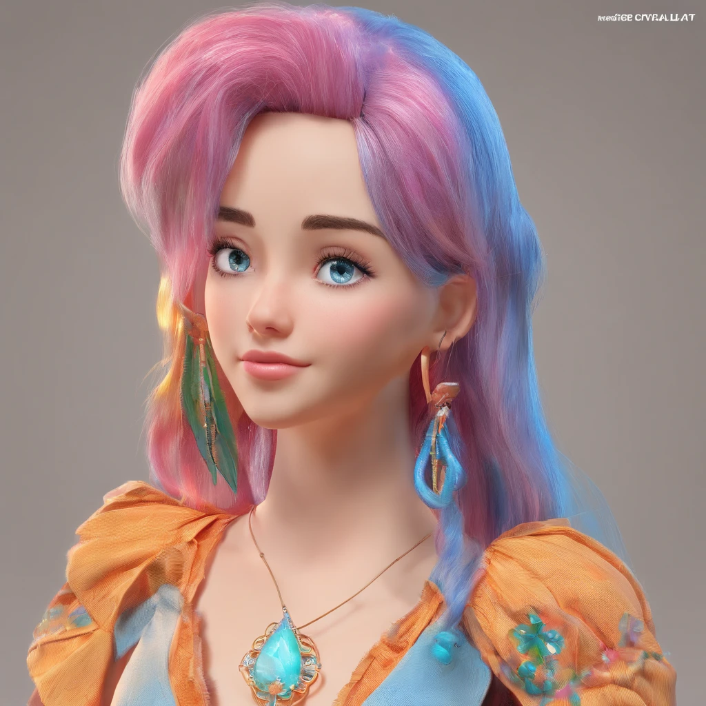 (master part), (((extremely high quality)), (super detalhado), 1 girl, (cabelos iridescentes, cabelos coloridos, metade azul e metade rosa: 1.2), , (Yukema: 1.2), ao ar livre, franja, sorrir, sky blue eyes, perfect hands, perfect hands, Hand details, Dedos corrigidos. Brincos, Loja Noturna + Background Story, Olhando_em_visualizador, cowboy shot, Qualidade Superior, Riqueza de detalhes, Qualidade de imagem perfeita,