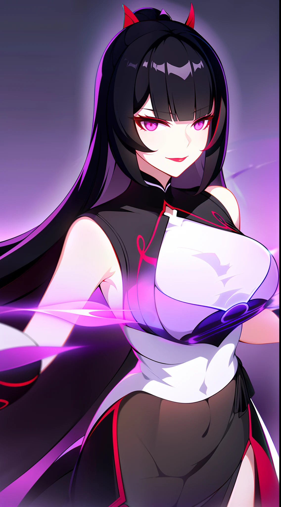1girl, fairy girl, small, fairy wings, ((glowing pink fairy wings)), (fairy wings), Black hair color, ponytail hairstyles, short ponytail, red eye color, wearing leather armor, silver shoulder pads, black clothes,(glowing eyes), high resolution, extremely detailed CG unity 8k wallpaper, ((masterpiece)), ((top-quality)), (beautiful illustration), ((an extremely delicate and beautiful)), (masterpiece, Best quality, ultra high resolution), 1 girl, pale skin, Black Crown, red eyes, Luminous_eyes, neon red eyes, ultra detailed eyes, Beautiful and detailed face, detailed eyes, (Centered, torso), (wide shot:0.9), facing the viewer, Eye level, (floating hair), character focus, ((black light)), ((dark lighting)), cinematic lighting ,(darkness), (concept art), ((energetic face)), wide open smile, waving excitedly