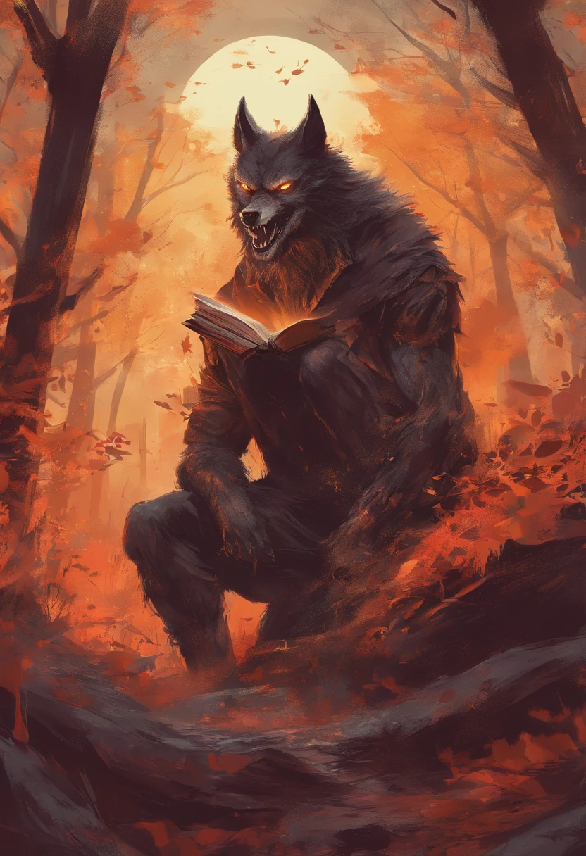 Werewolf book cover enemies to lovers fall colors