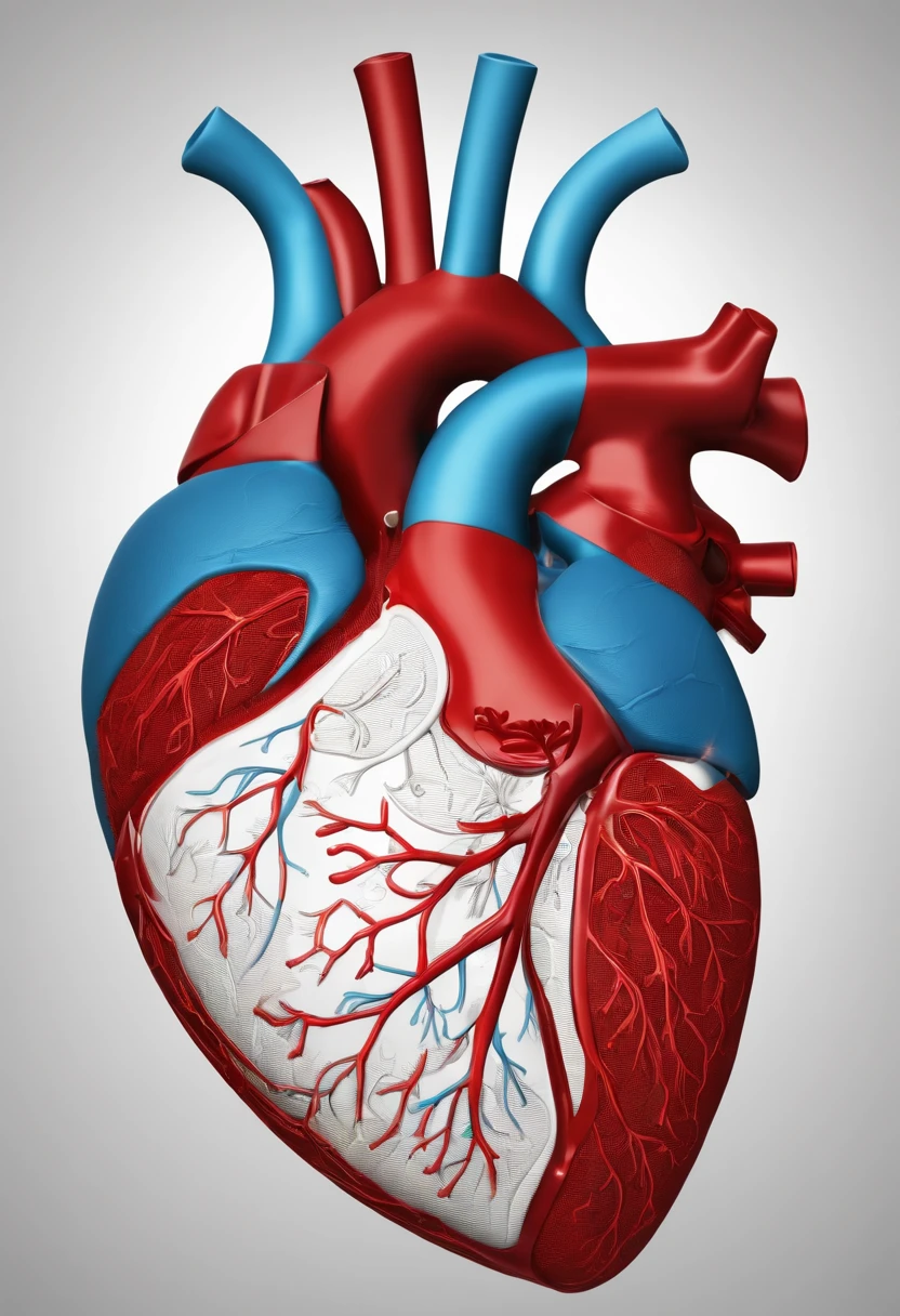 Graph of the heart showing the sinus node and AV, with arrows indicating blood supply.