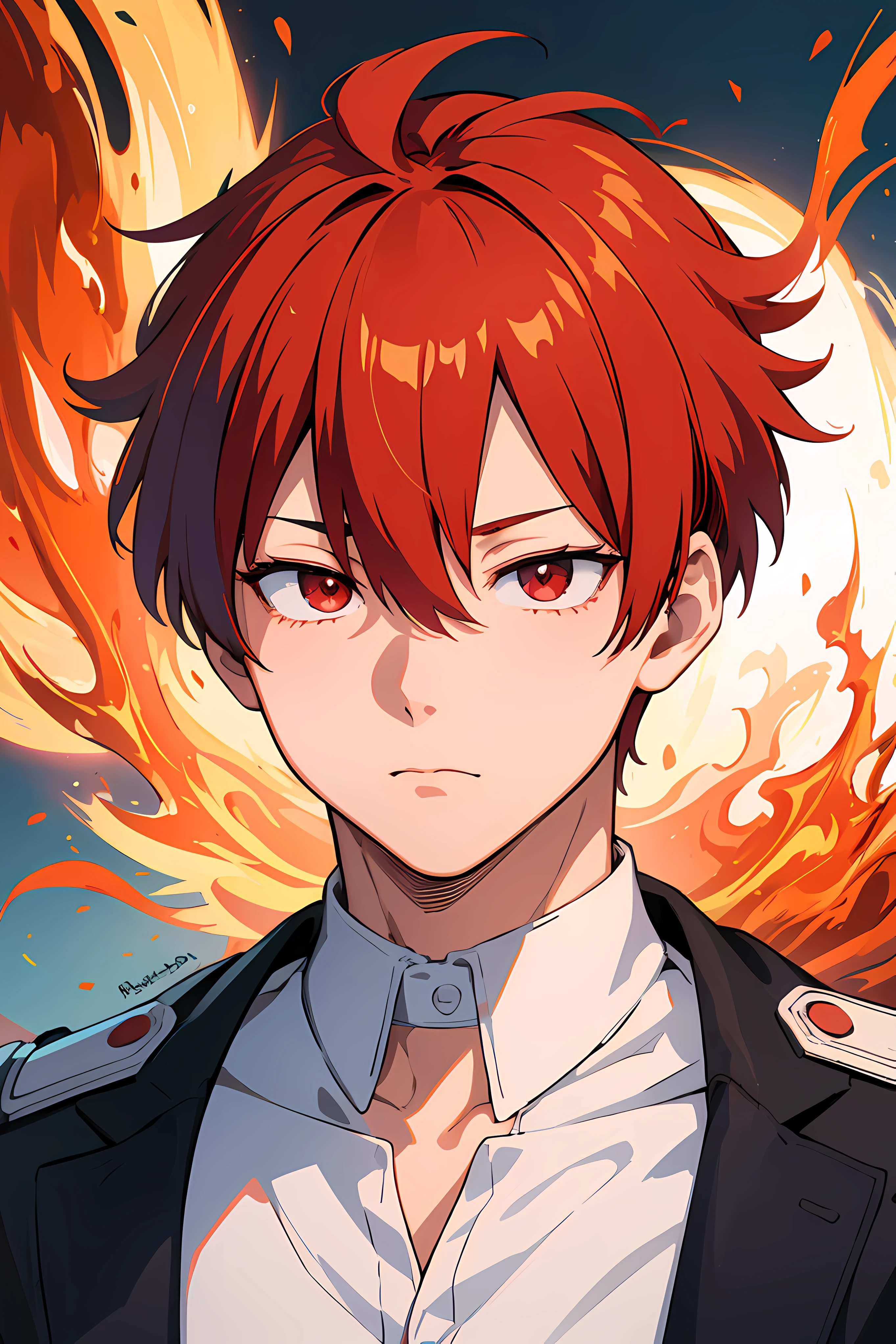 masterpiece, best quality, finely detailed, 8k, UHD, Shoto Todoroki of My hero academia, clear facial features, wallpaper, 16k, UHD.