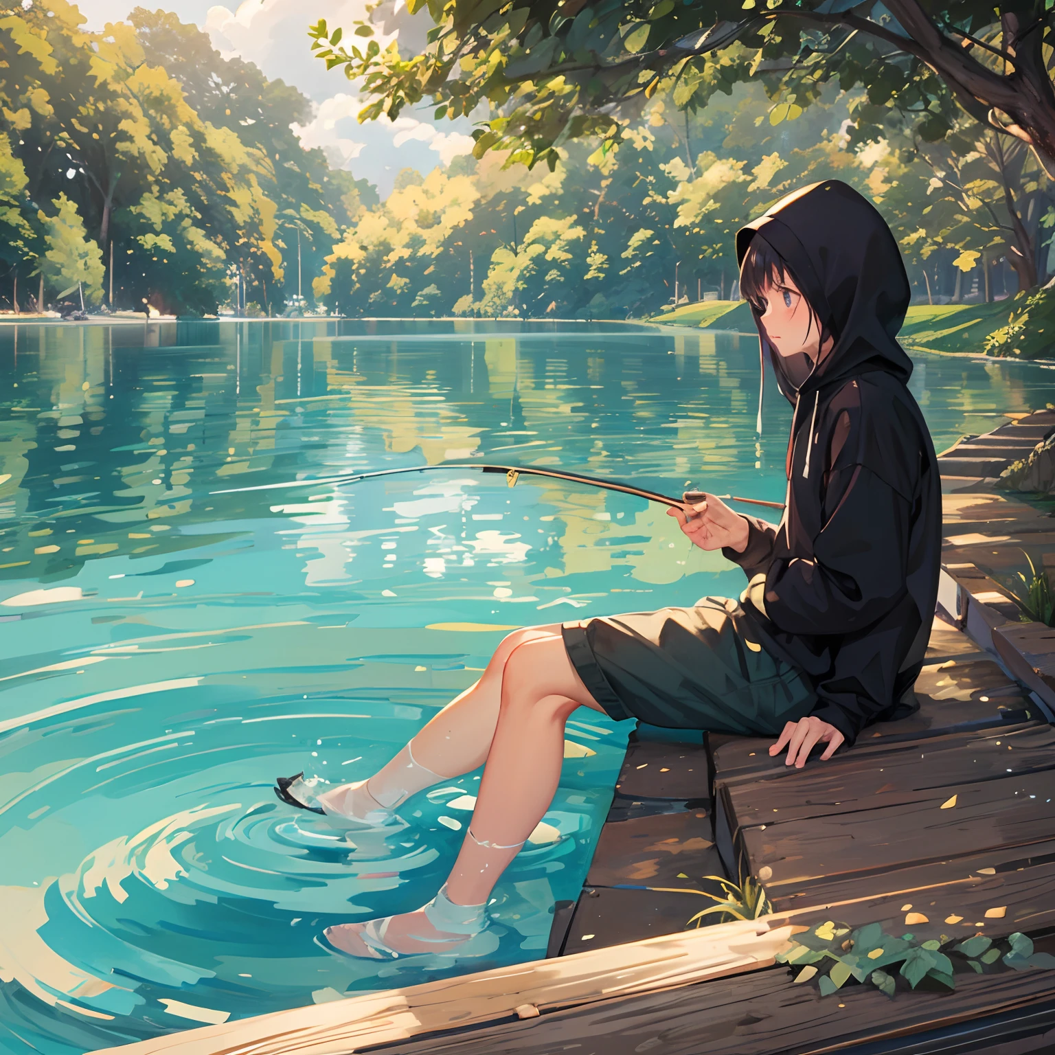 Long fishing rod