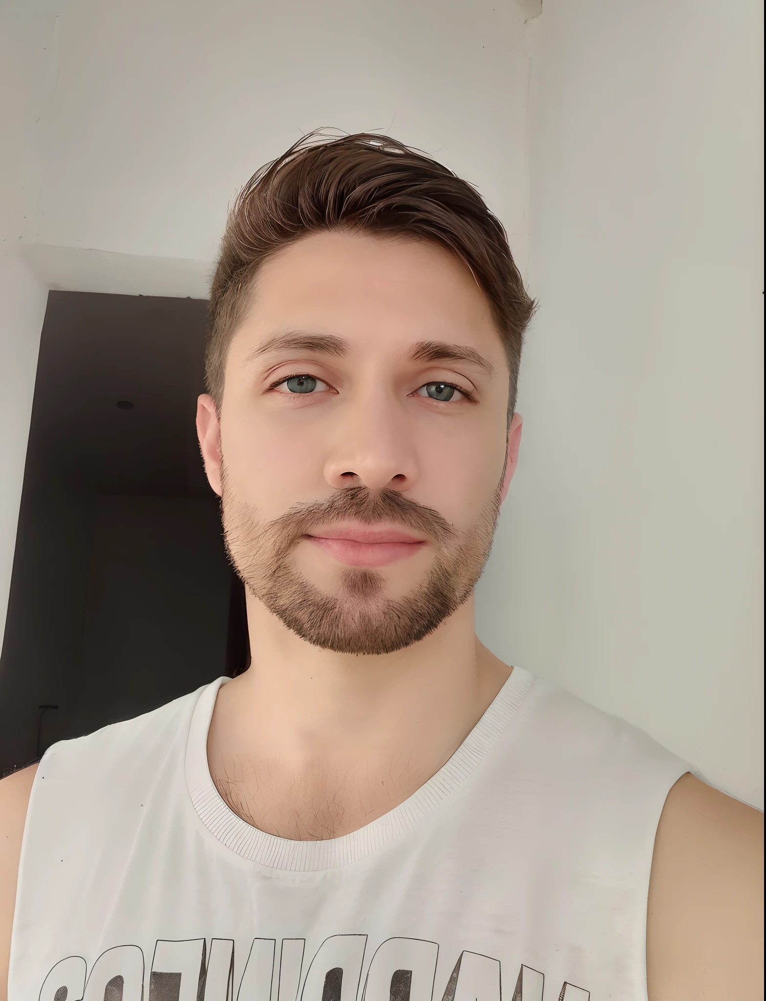 (Foto RAW, best quality), (Realistic, photo-realistic:1.3), (pele altamente detalhada:1.2), master part, maximum quality, super detalhado, (foto profissional), Amazing, detalhe fino, tamanho de arquivo enorme, ultra-detalhado, Altas, absurdos, There's a boy with blond hair and blue eyes on a bed, fundo do quarto, ocidental, handsame, fofo, sorrir, hot, modelo masculino, belos olhos detalhados, Realistic faces, corpo realista, pele bronzeada clara, macho sexy, fino, magro, large bulge , bunda grande e arredondada, Look up at your audience, (1 pessoa, face madura), natural, tiro de close up, luz suave, Directed by: Adam Dario Keel, 5D Canon, ISO 6400 Certificate, fotografia,