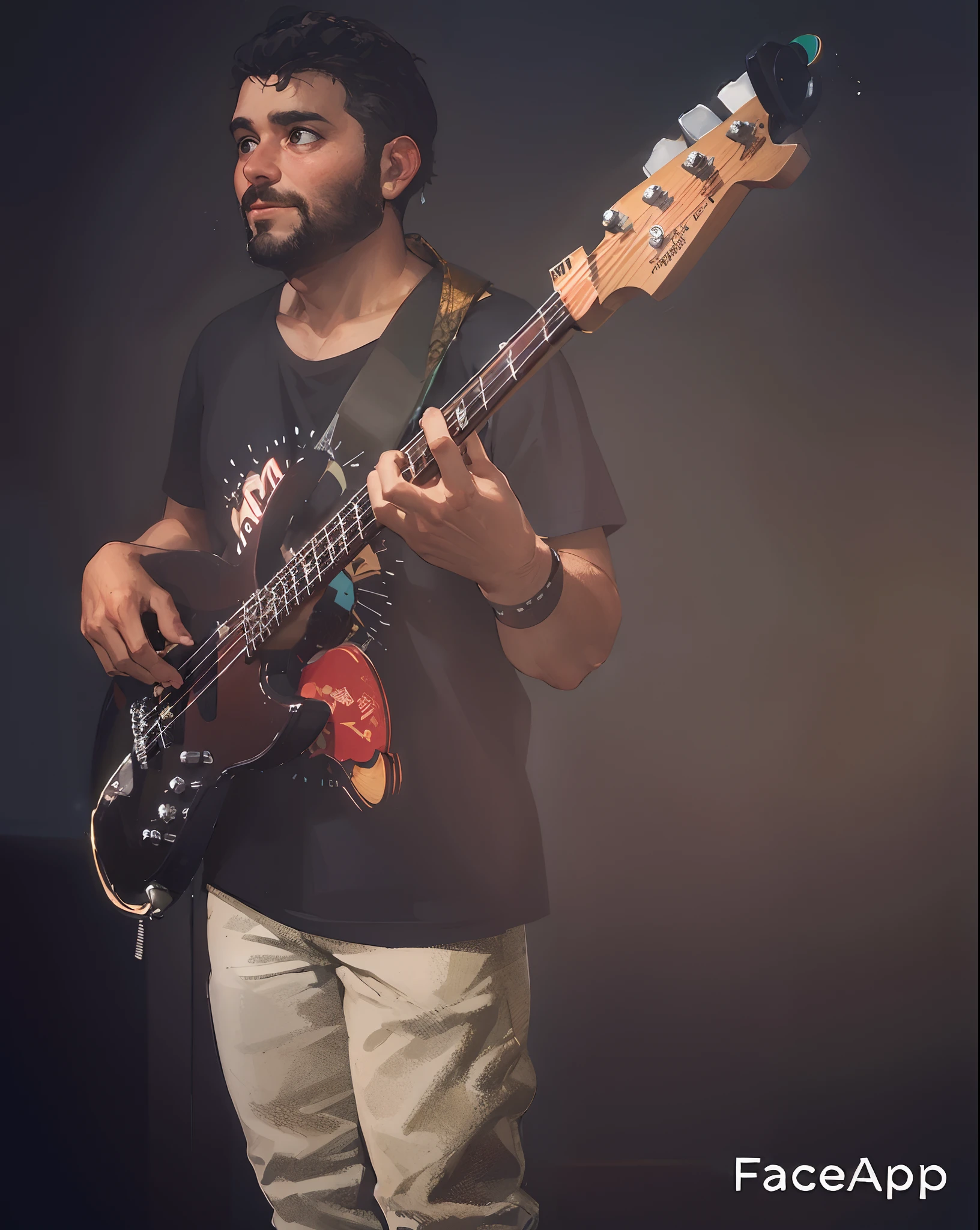 homem arafed com barba tocando baixo, baixista, Foto de um ensaio promocional, rocking out, Fotografia de concerto ao vivo, no palco, no palco, masterful composition!!!, he is a rockstar, dessaturados!!, Tiro com Sigma F / 4. 2, Tiro com Sigma F/ 4.2, Fotografia tirada em 2 0 2 0