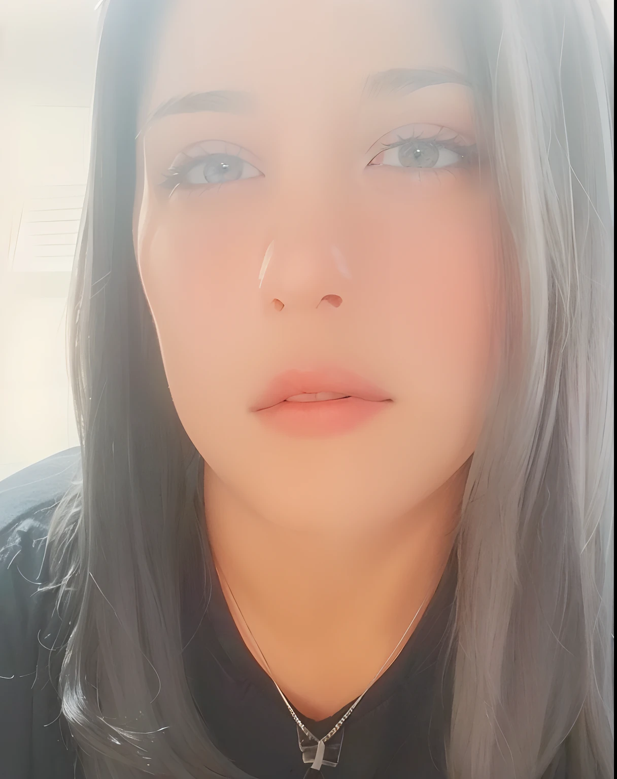 best quality, fotorrealista, 8k, alta resolução, fulcolor, com, 20-year-old female, (boca fechada:1.73), fulcolor, Olhando para o Viewer:1.8, (1Olhos de meninado para o espectador:1.55), (short hair, cabelo brawn, parted hair:1.45), (Bokeh),Camisola,bra very,nas camas,todos os quatro,Perna fina,Small buttocks,