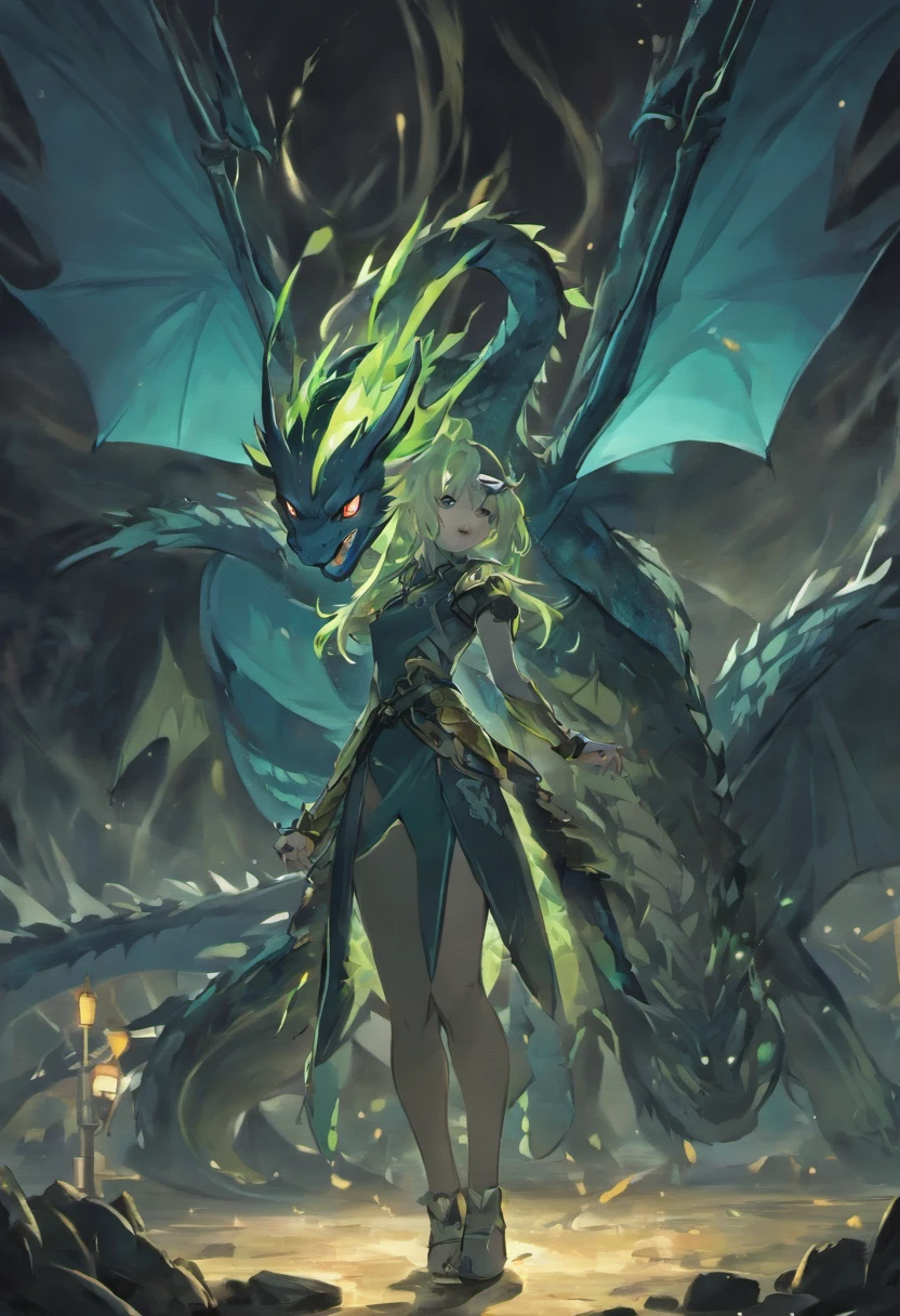 A dragon, A beautiful dragon, Night Fury, corpo inteiro, 插圖 , perfeito.