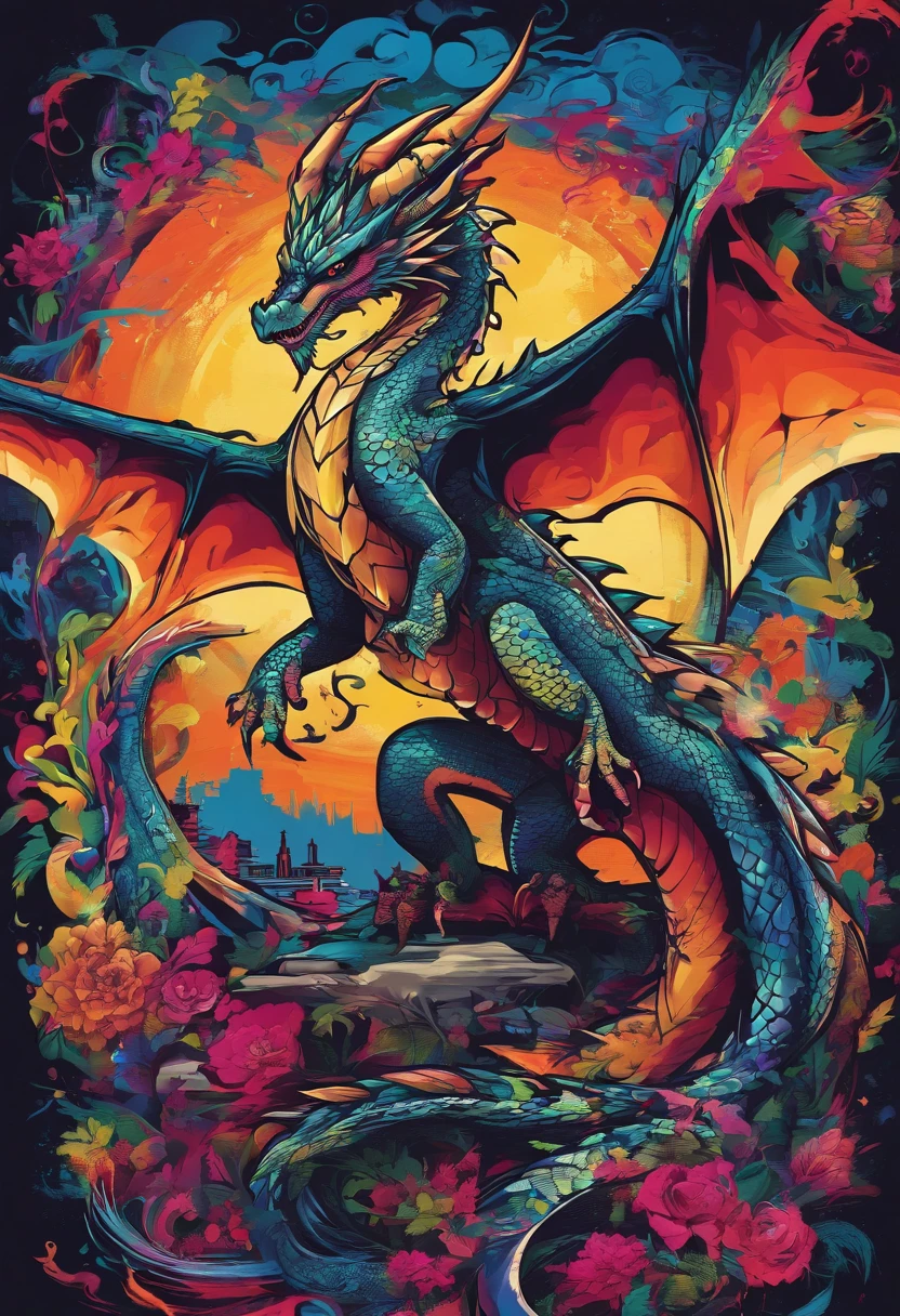A dragon, A beautiful dragon, night fury, corpo inteiro, 插圖 , perfeito.