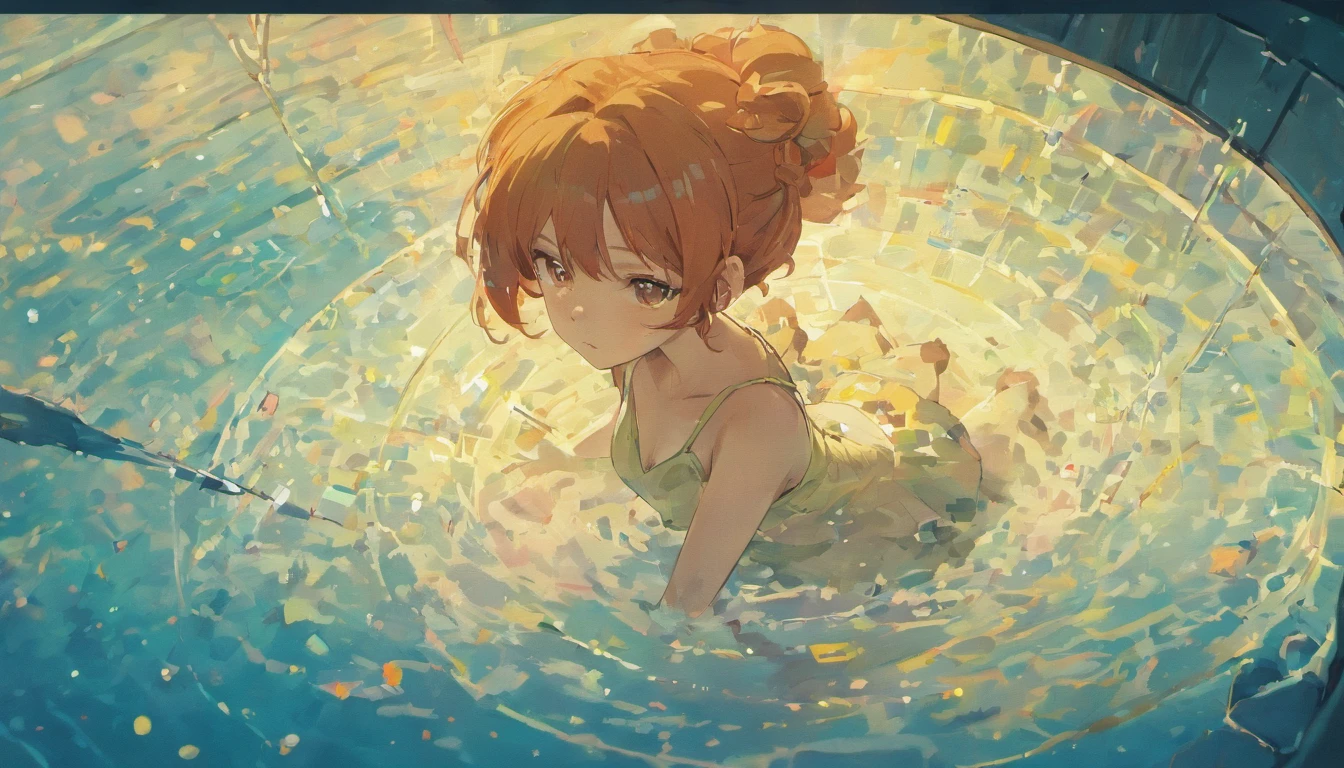 Sex in the pool, Intimate, nudity, first-person view, Love, outstretched legs,