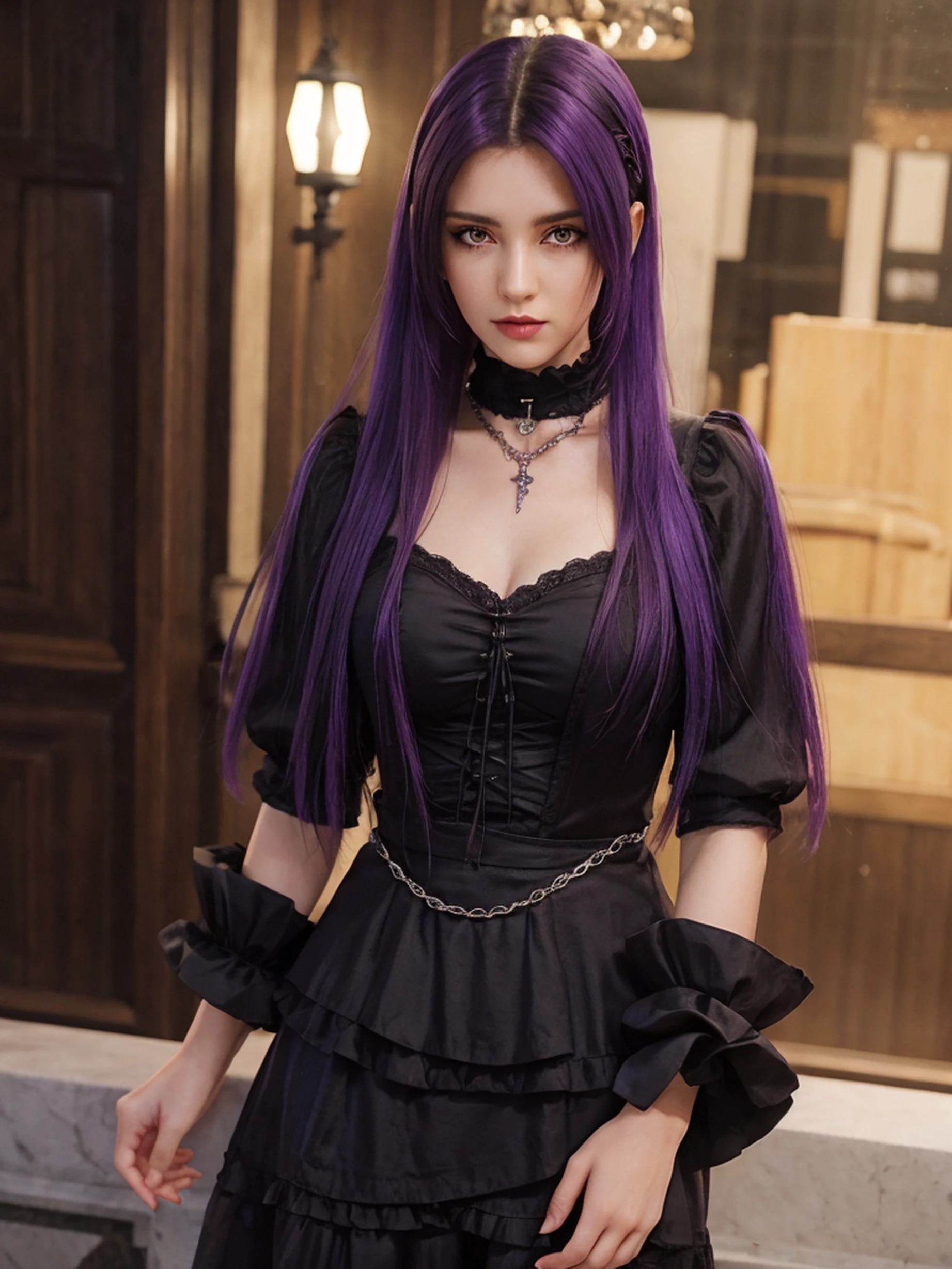 (Latina woman:1.6)、Hard Dark Gothic Makeup、deep night sky、Horror、Black dark eyeshadow、cry、sad、Good skin radiance、Dark Gothicメイク、Dark smile、palace、The beauty of fragrance、24-years-old、Expression of intense sexual pleasure、Embarrassed look、Dark Gothic、Obscene language、highest quality、View 5 books、Expression of sexual pleasure in suffering、Drunk face、紫のMaid clotheysterious、Noble、A face that is holding back the toilet、sexy、Loving smile、Twin tail hair、jet black ruffle skirt、Right blue eye, Left eye is red、Super bewitching pose、Platform Heel Shoes、Heavy makeup、Gothic Lolita Clothing、A little slimmer、Purple Hair、Long Hair Straight Hair、Cute Gothic Lolita Dress、Beautiful Face、elegant features、Fascinating face、Knee-high socks、Stained glass background、Chest glistening with sweat、The room is dark、goth long dress、Bell Sleeves、Wizard Sleeve、decadent look、Sexually excited expression、Gothic Mode、Glossy thighs wet with water、Thighs that are wet and shiny with oil、Background of a room full of roses、sad expression、Rose Maiden、The embroidery is pink、The dress has pink embroidery、Thigh-high socks、Knee-high socks、Gentle expression、masturbation behavior、Dark black eyeshadow、despicable act、Stained glass and rose background、Wearing black underwear、Black panties、thighs are a little thin、Female Duo、female couple、I have lesbian friends、hug a girl、A blue lightning bolt glows in his right hand.、Blue electromagnetic waves shine in my hands.、dark church background、Stained glass、black metal world、Dark Castle、Dark Room、Slender body、upright、walk、Are standing、gothic long dresaid clothes、Victorian dresses、Her thighs glisten with sweat、My body is wet and shiny、Lots of glitter on the thighs、sweating、My thighs are sticky from sweating、Sweat glistens on the thighs, The whole body is sweaty and shiny、pretty sweaty、My thighs are sweaty、My thighs are so wet、My thighs are shining with sweat、A lot of sweat glistens all over the body、The thighs are the best、