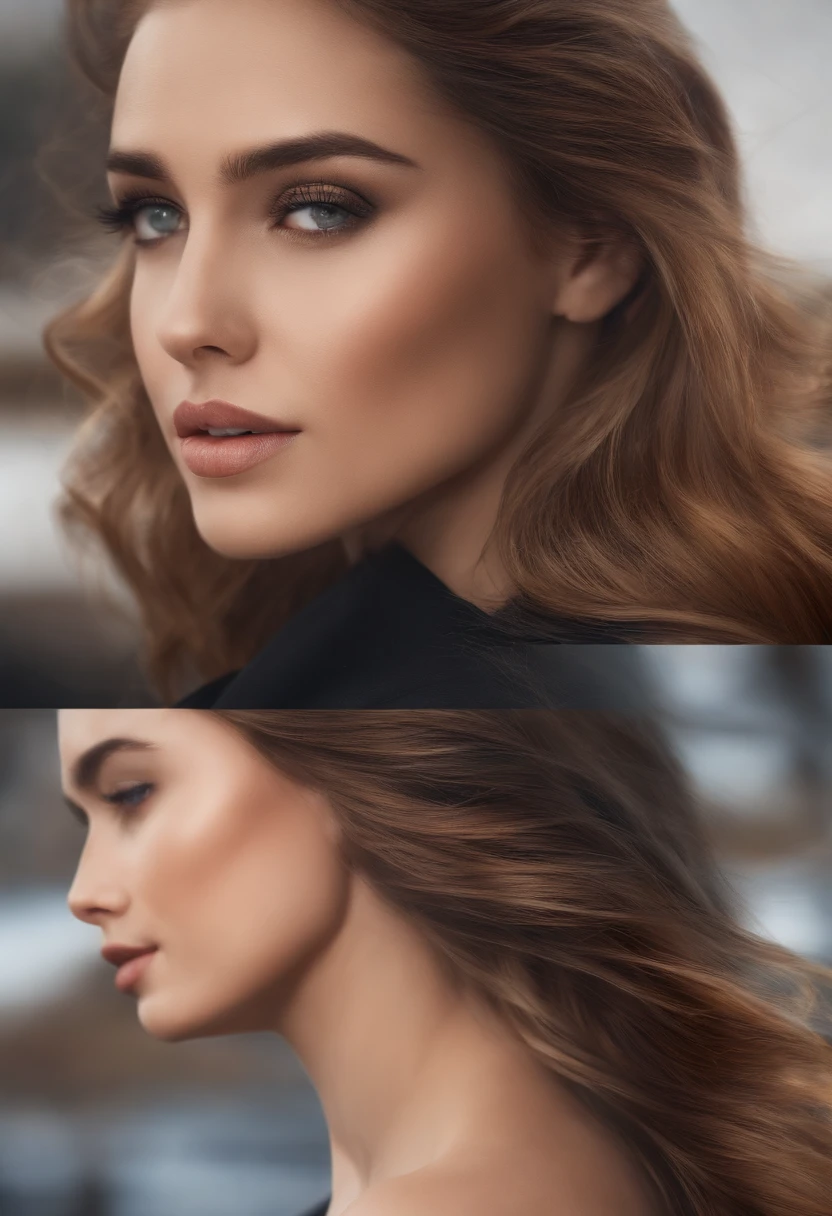 Close-up of hair,ultraclear,transparent background